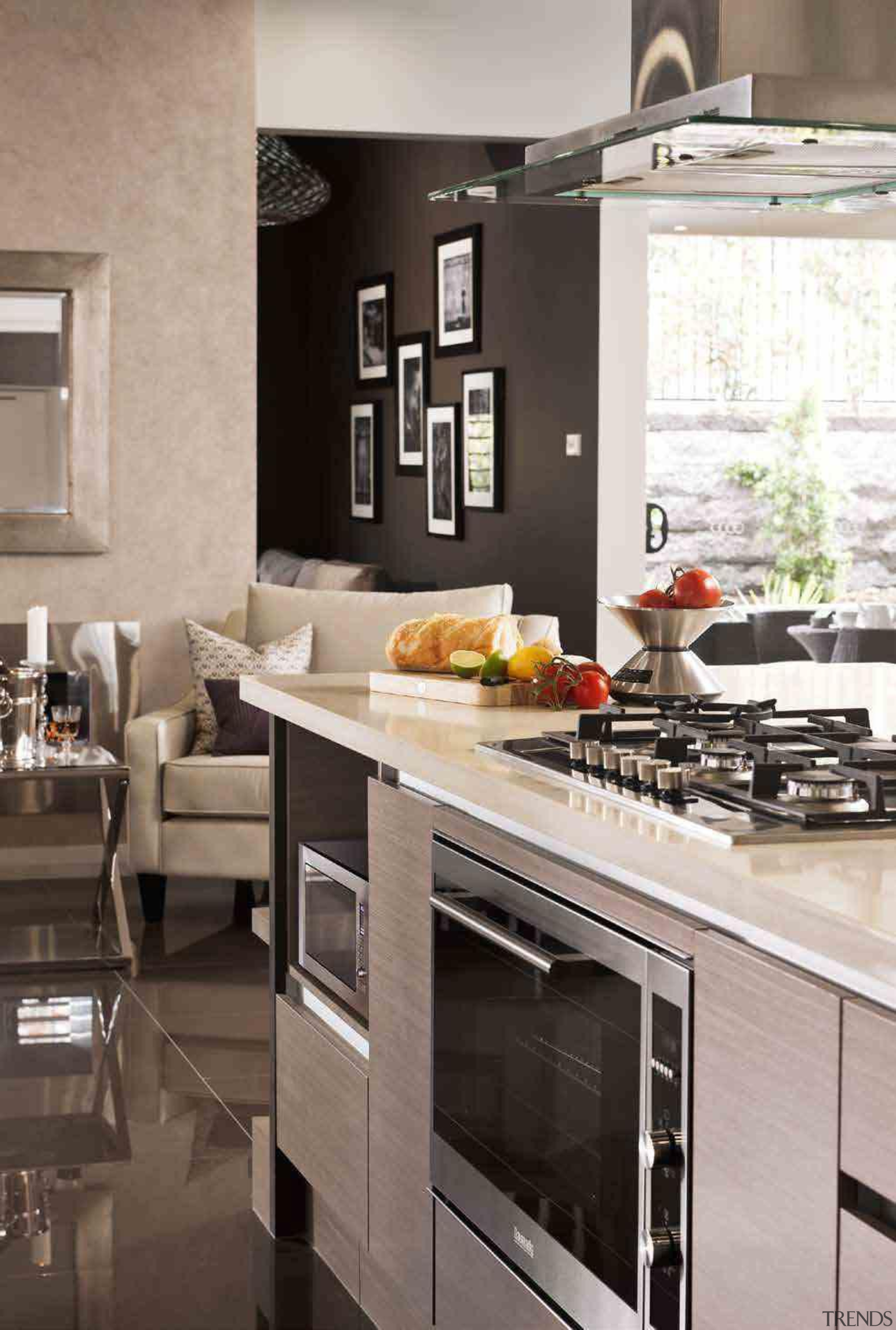 Baumatic 90cm built-in oven in Eden Brae Lifestyle countertop, cuisine classique, home appliance, interior design, kitchen, kitchen appliance, kitchen stove, gray, black