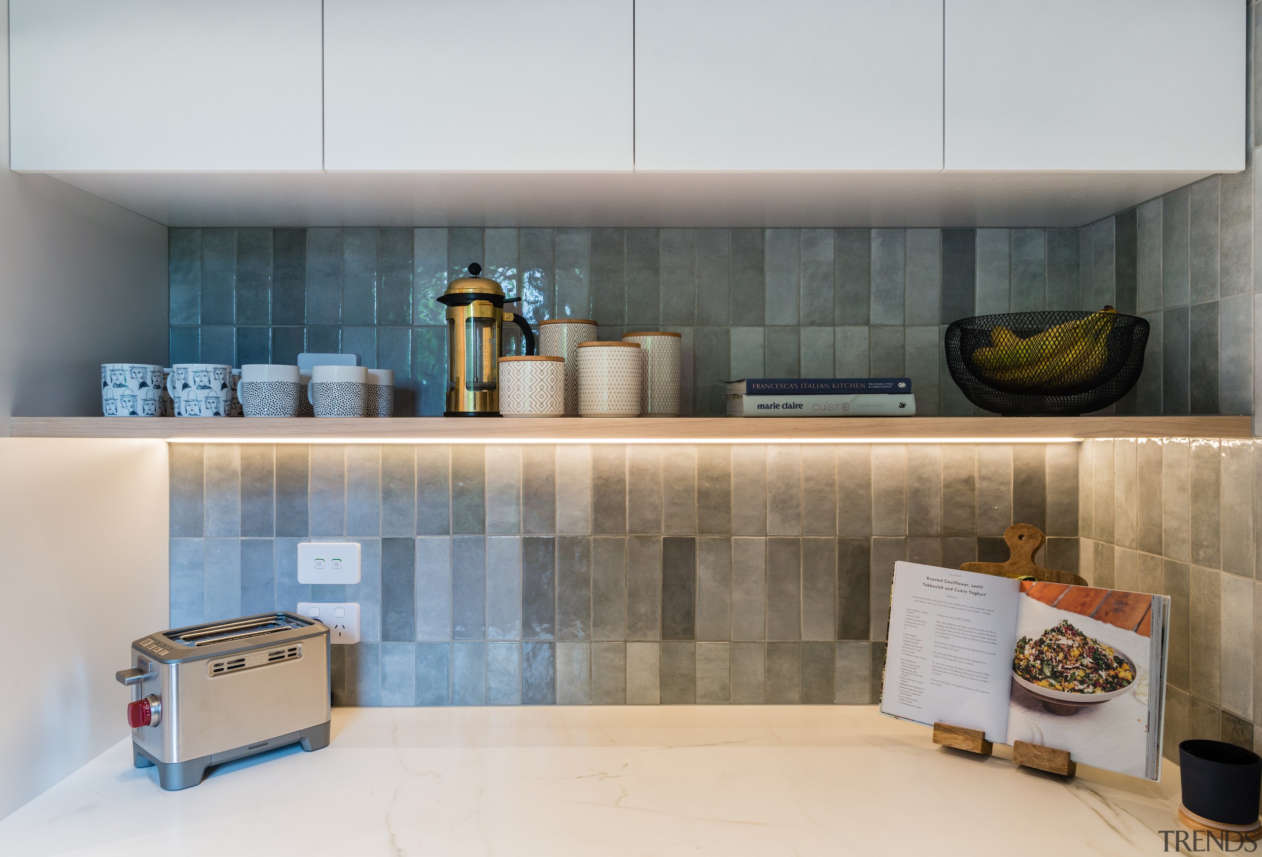 A nook, niche and eye-catching splashback all feature 