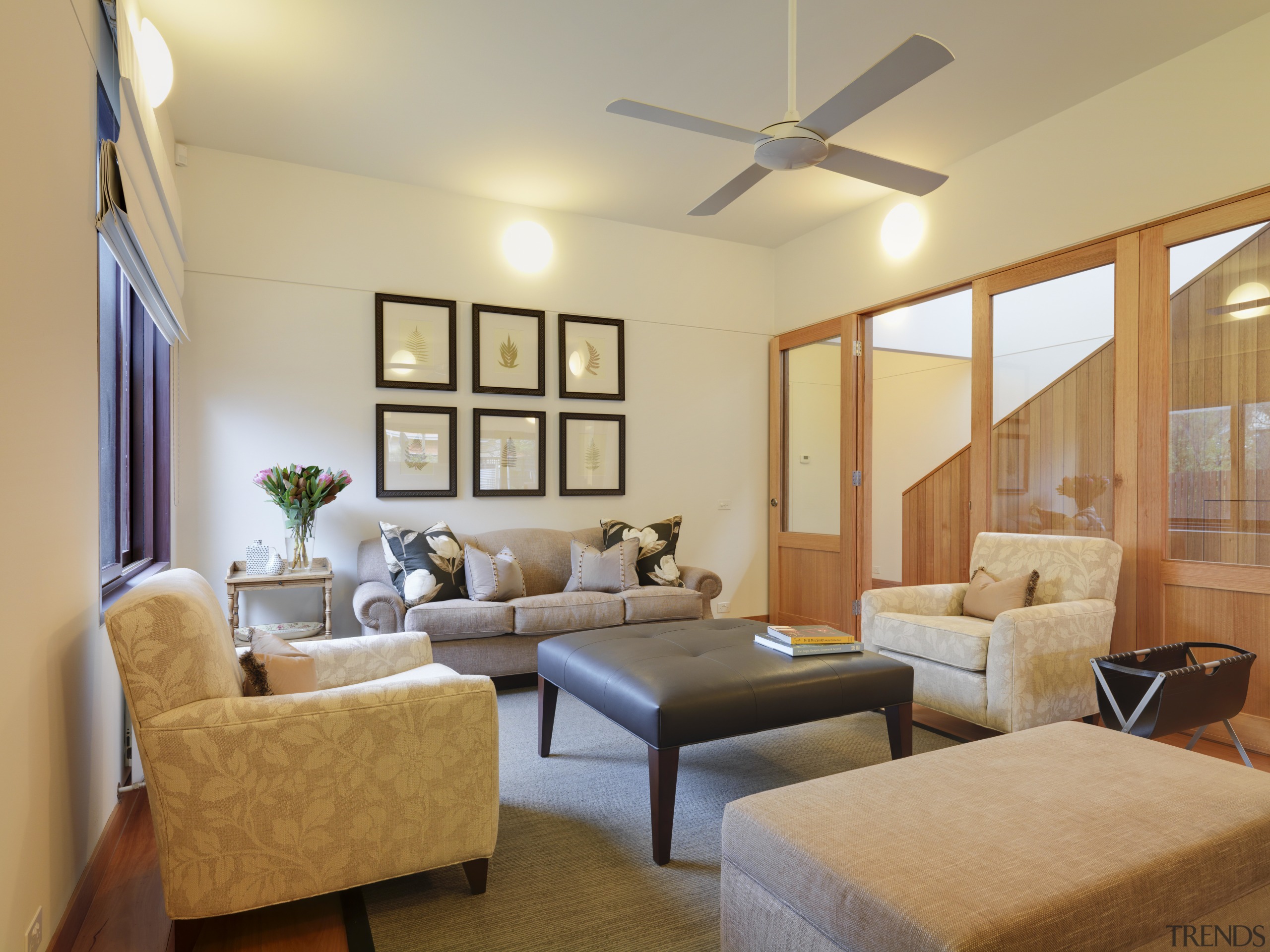 View of this contemporary remodeled lounge area - ceiling, interior design, living room, real estate, room, suite, orange