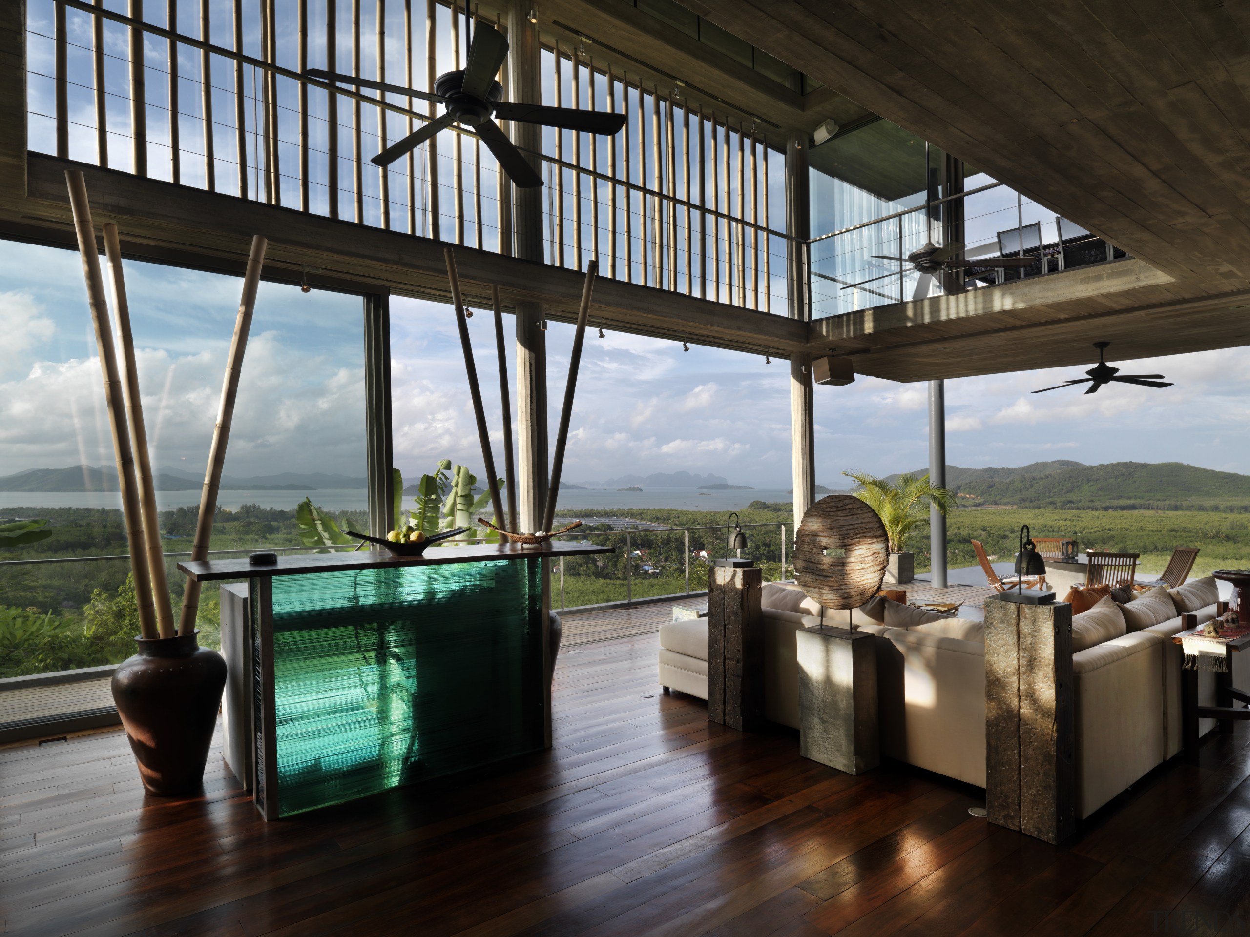 View of modern home designed by Design Unit house, interior design, real estate, resort, window, black, gray