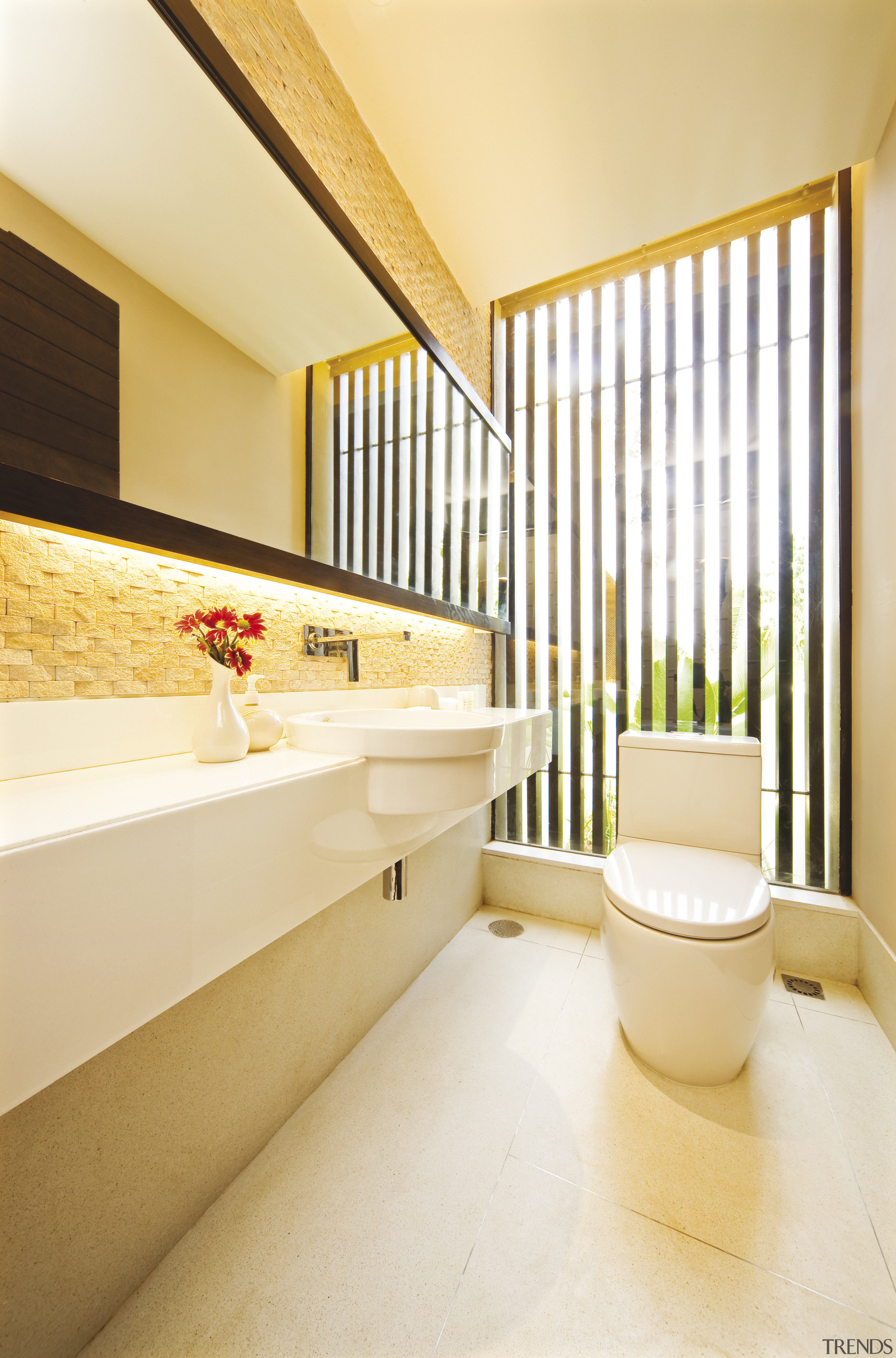 View of contemporary resort with European/Thai-style furniture, sliding architecture, bathroom, daylighting, estate, floor, home, house, interior design, property, real estate, room, suite, orange, white