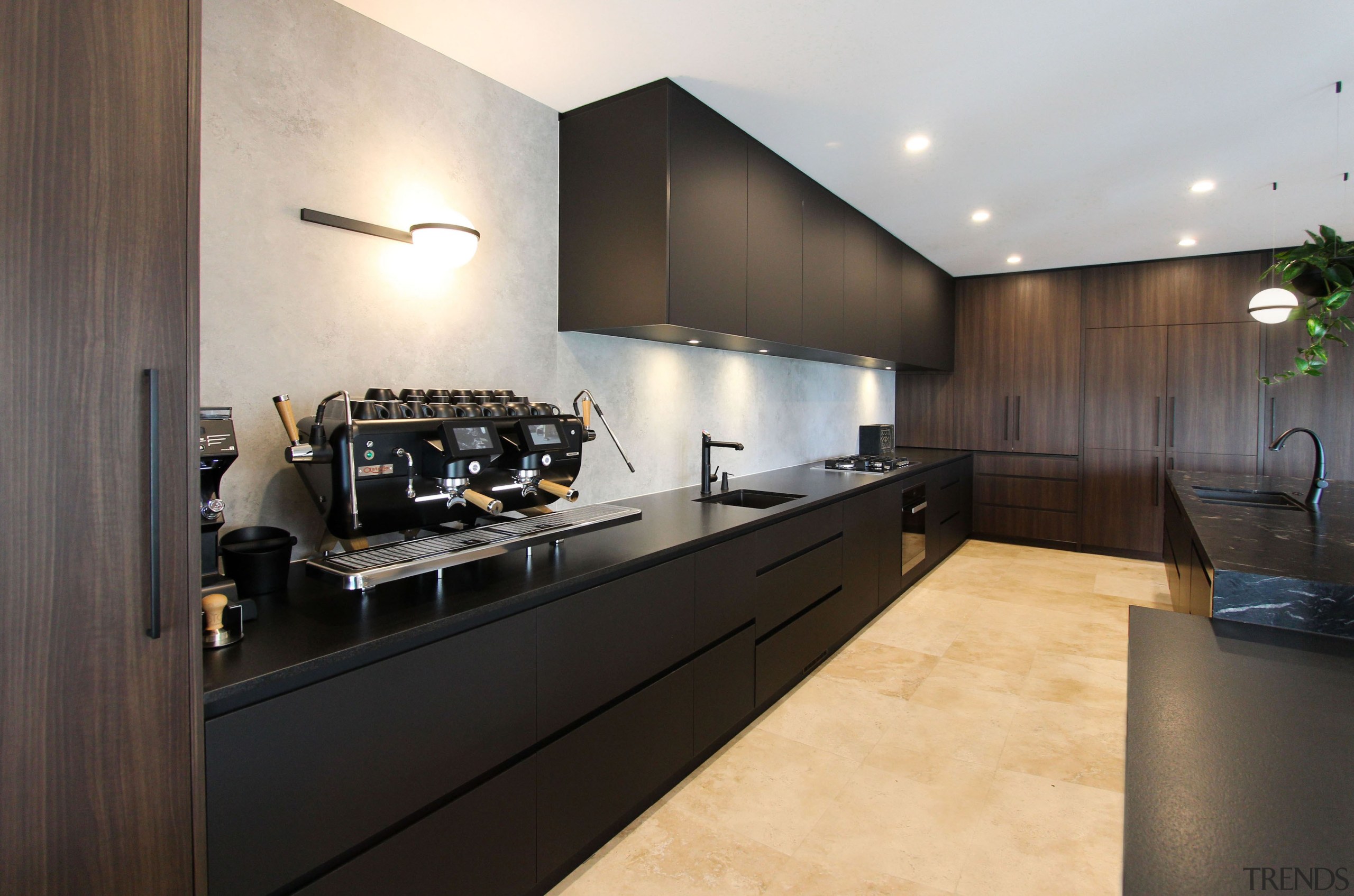 A luxurious natural stone benchtops with a textured 