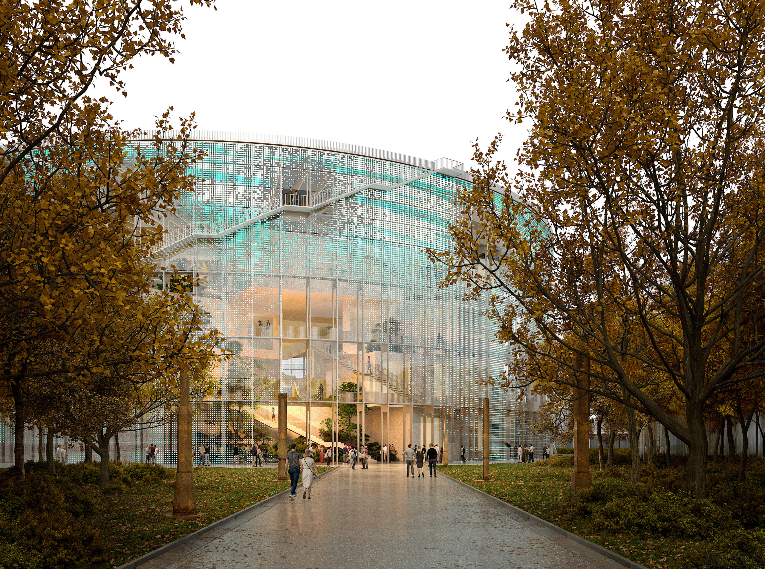 The simple form of the exterior conceals a 
