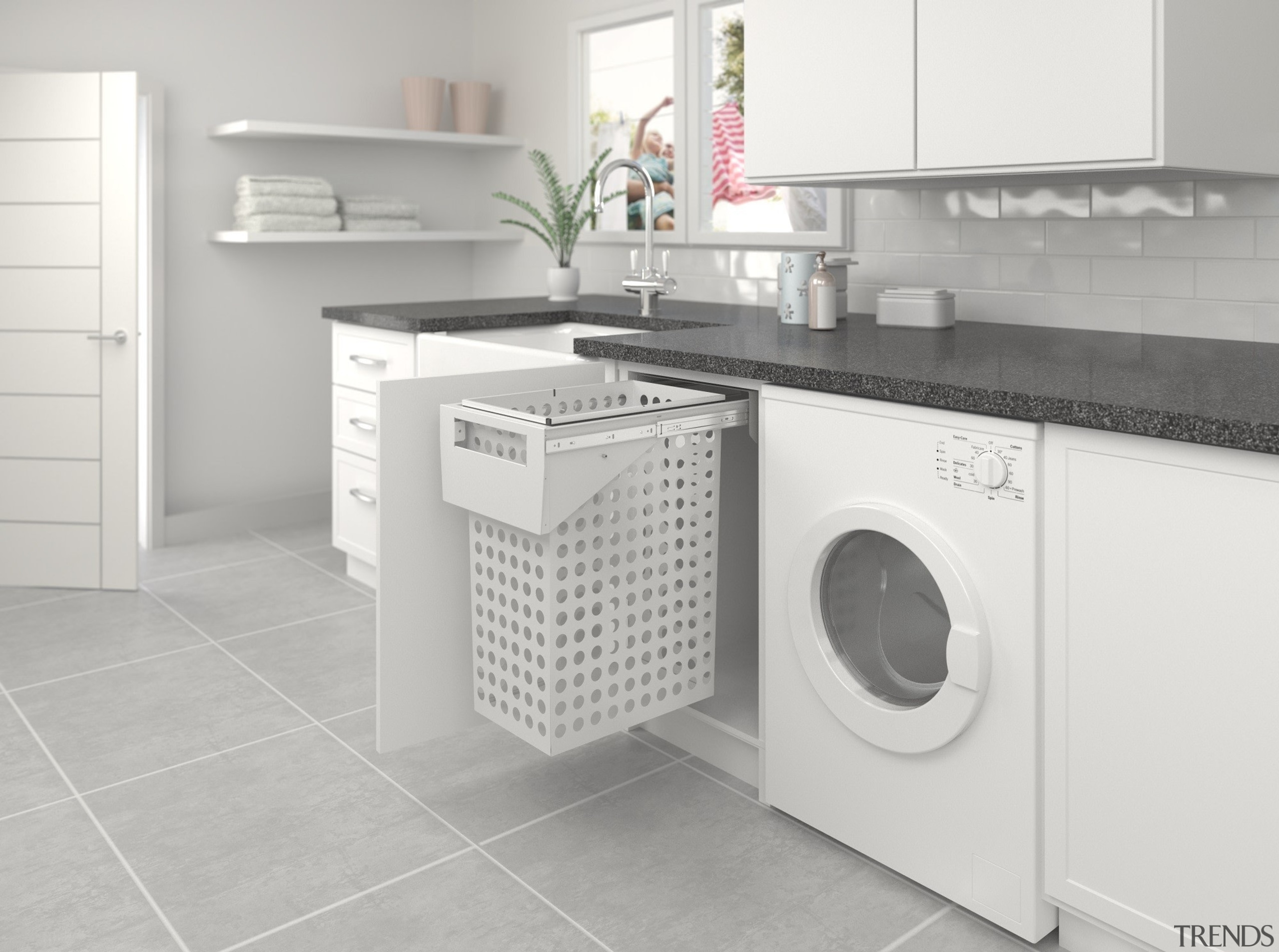 Tanova Simplex pull out laundry system options are clothes dryer, home appliance, kitchen, laundry, laundry room, major appliance, product, product design, room, washing machine, white