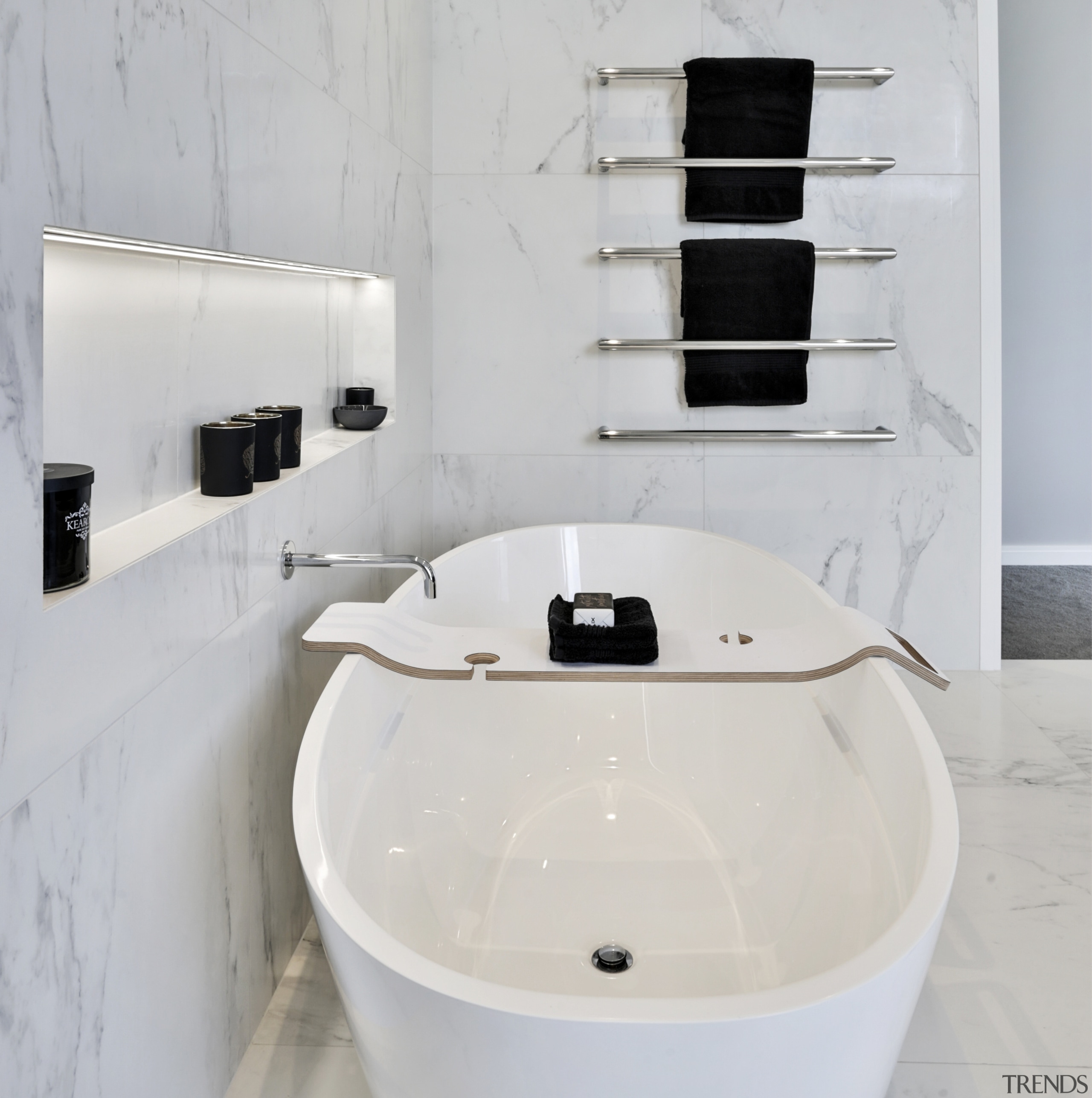 White marble bathroom -  