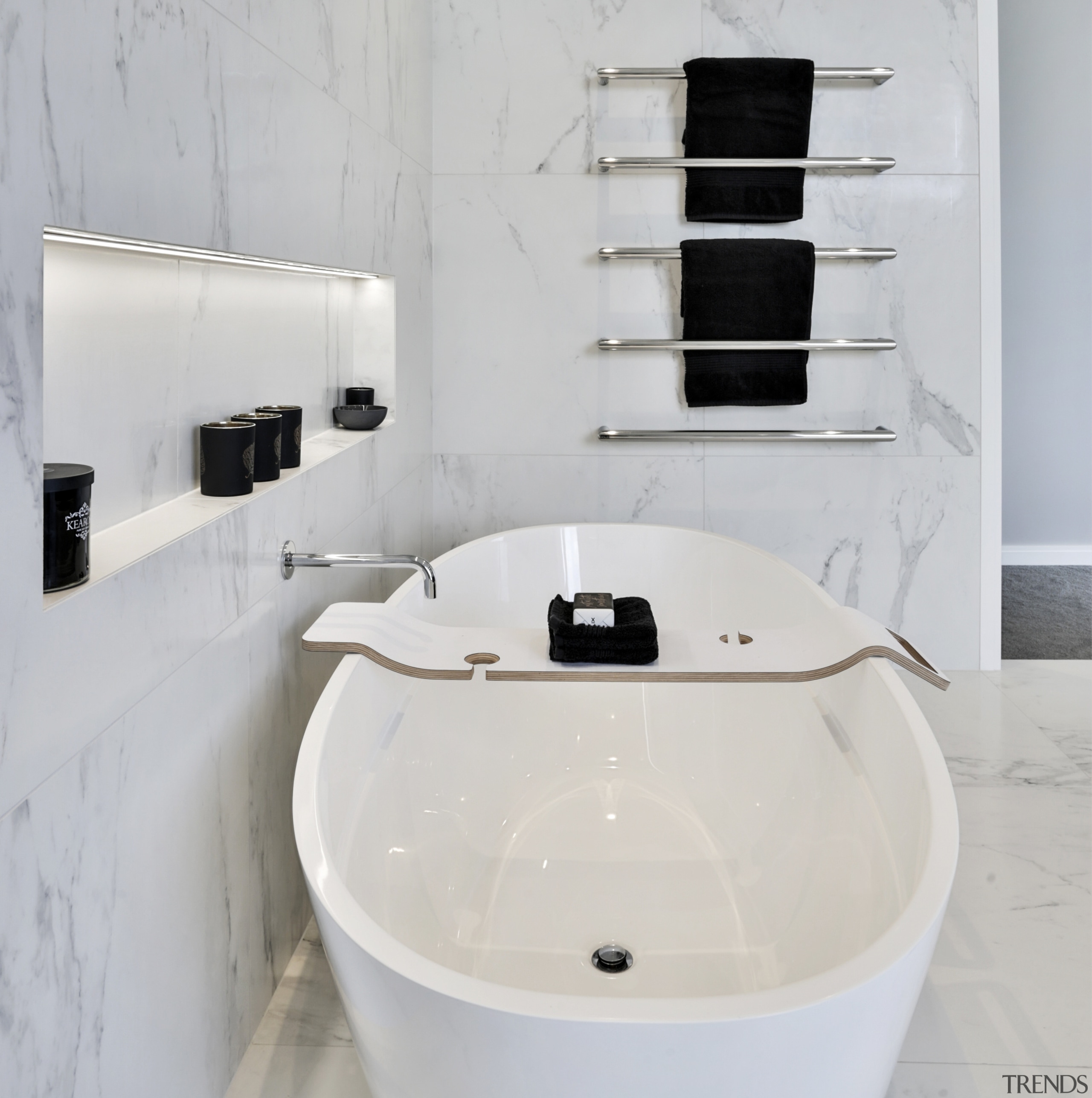 White marble bathroom -  