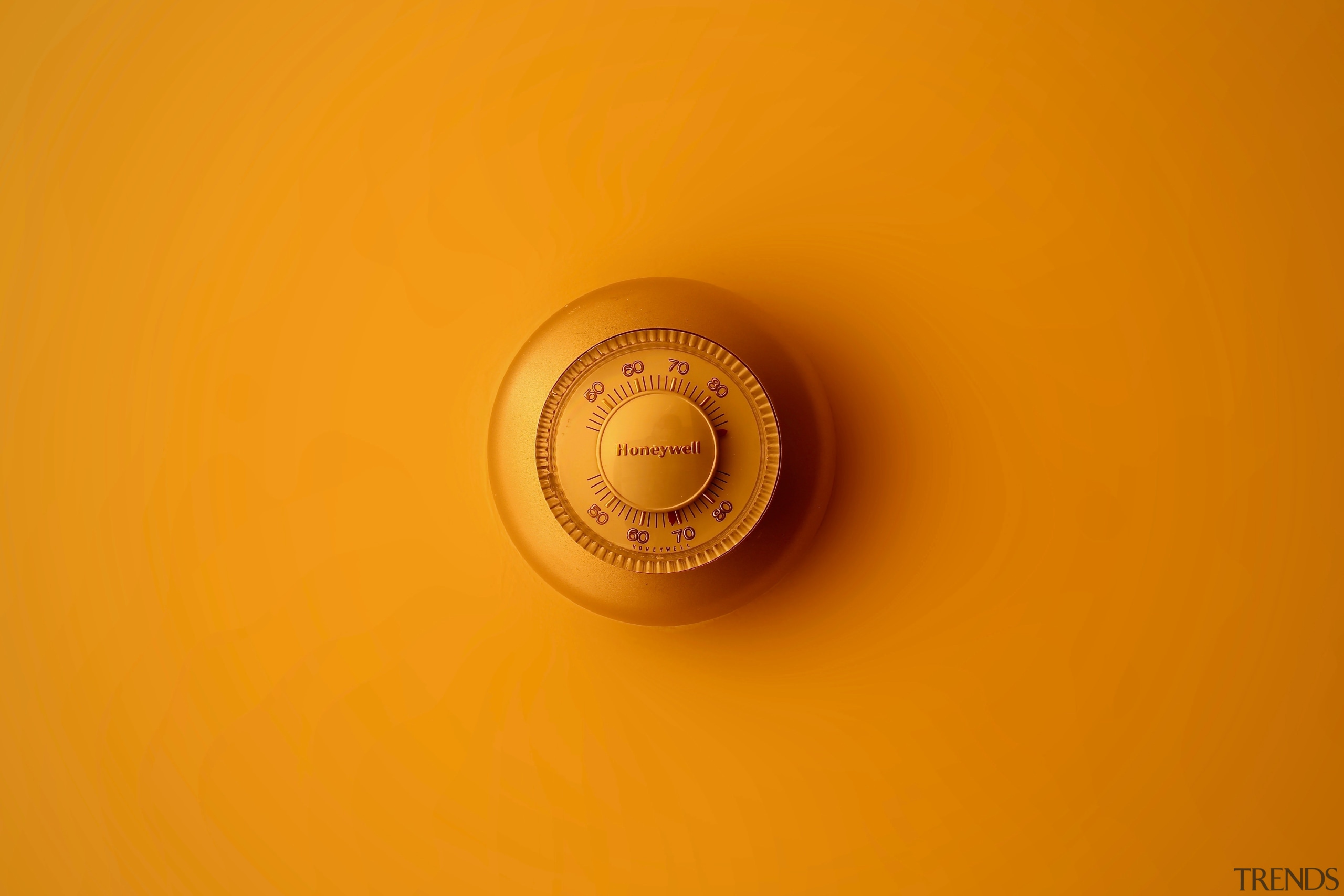 Have you considered a smart thermostat? - close close up, macro photography, yellow, orange