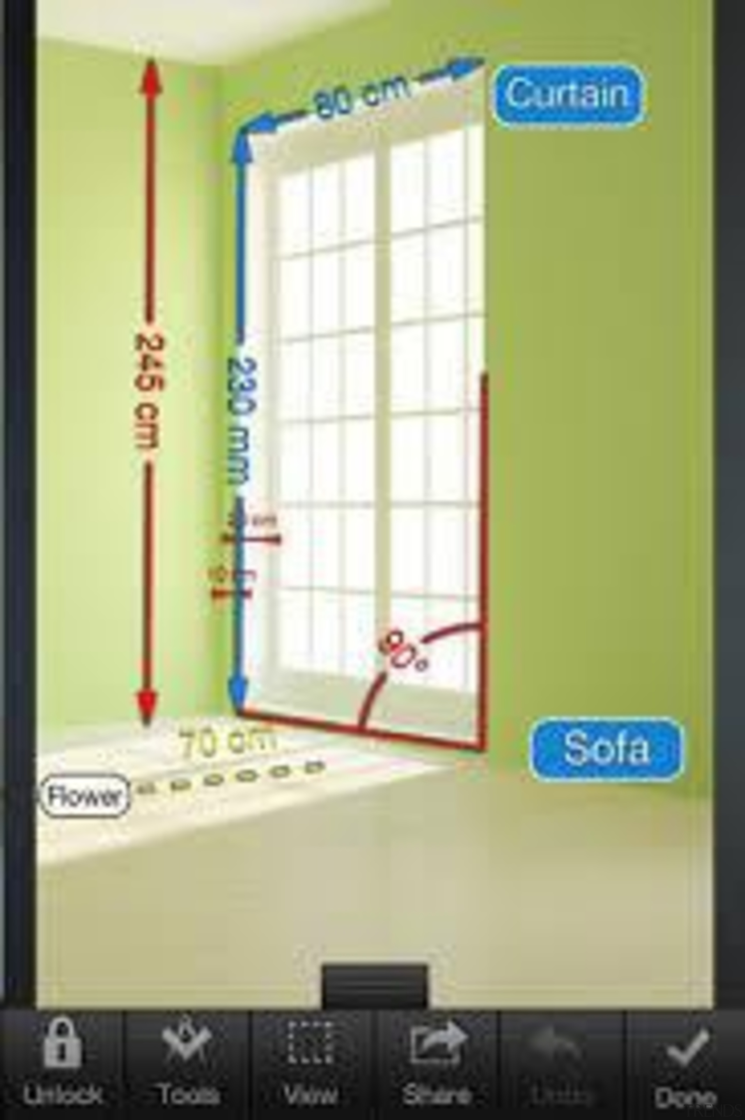 Never lose those vital measurements again.Designed for iphone window, yellow