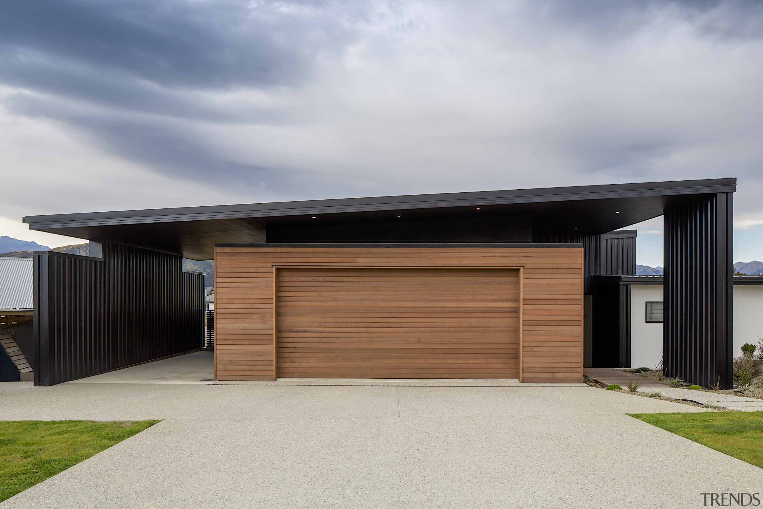 This clean-lined, contemporary home by Higham Architecture achieves gray