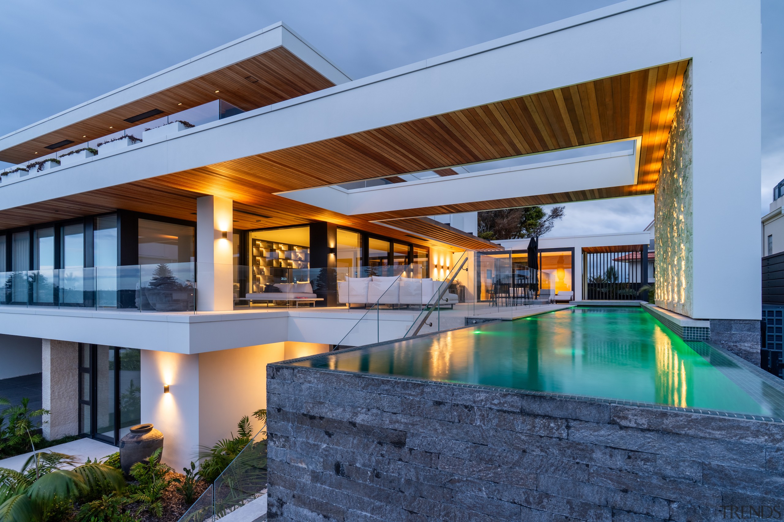 The lap pool meets social focal point seen 