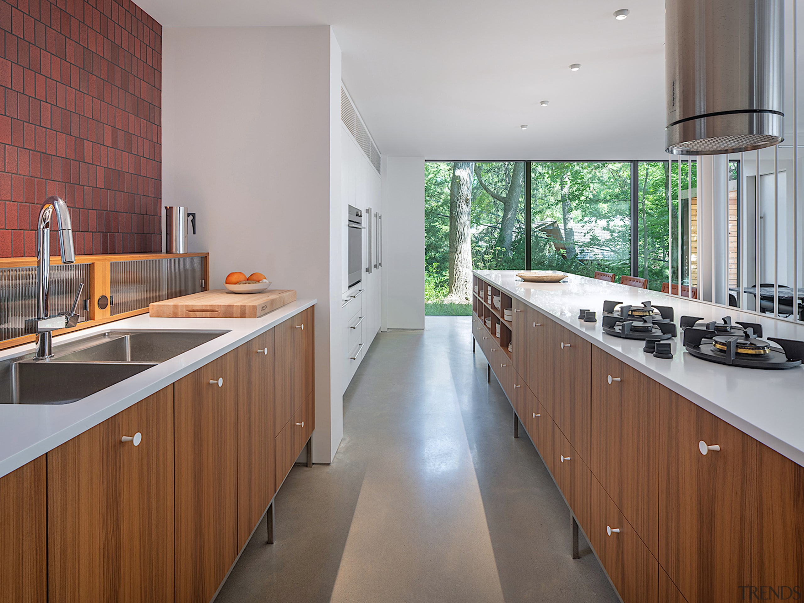 The expansive kitchen now with open views to 