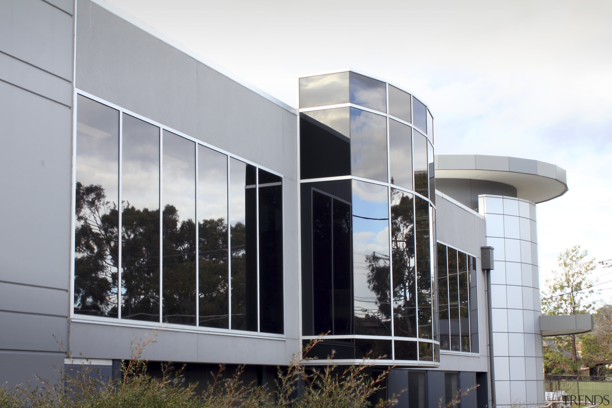 Exterior view of the Salvation Army, OptiTune 22 architecture, building, commercial building, corporate headquarters, facade, gray, white