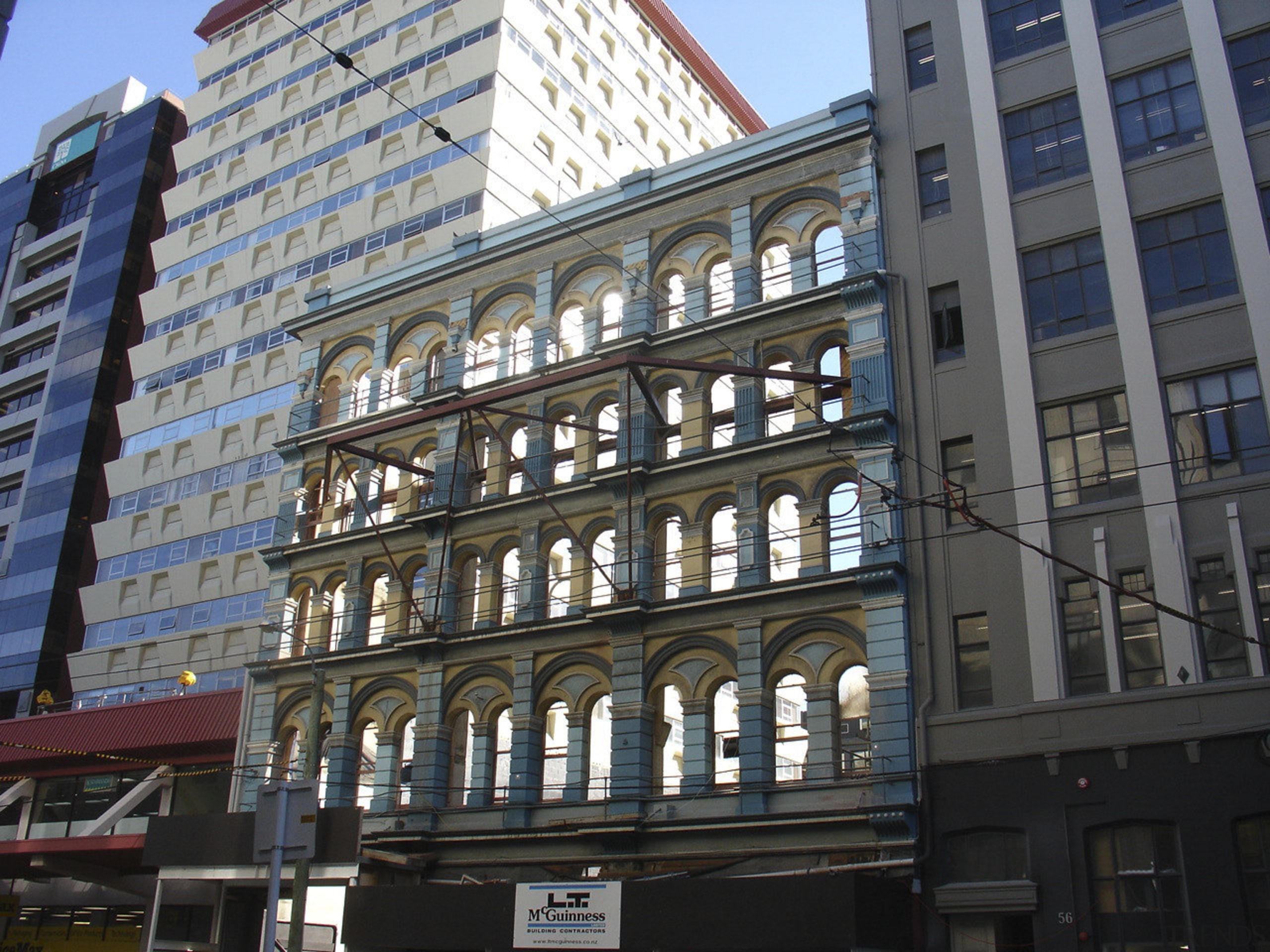 View of the construction process of Chews Lane apartment, architecture, building, city, commercial building, condominium, daytime, downtown, facade, hotel, landmark, metropolis, metropolitan area, mixed use, neighbourhood, plaza, residential area, skyscraper, tower block, urban area, window, black, gray
