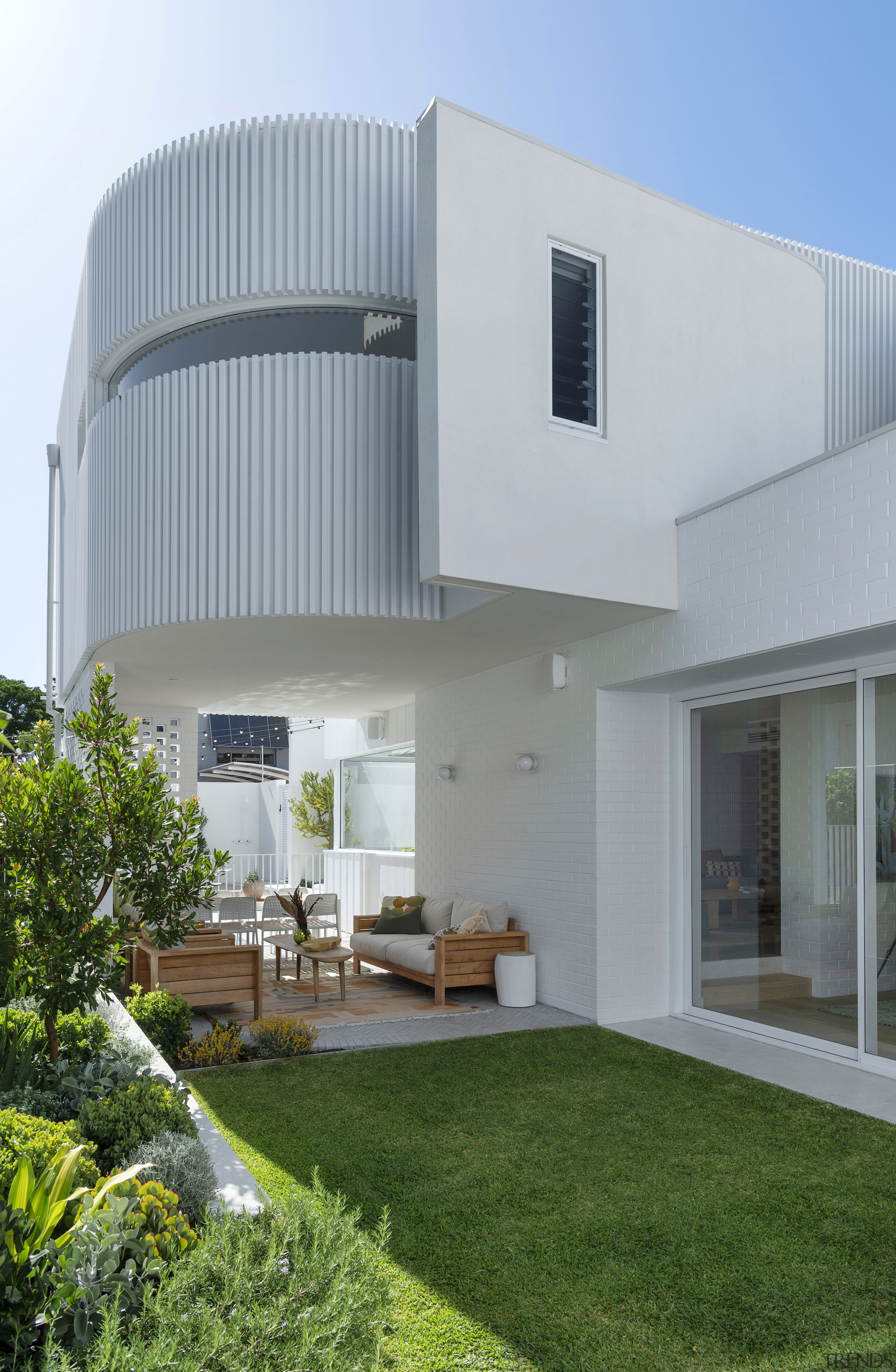 The sheltered, two-storey rear addition. - An intuitive 