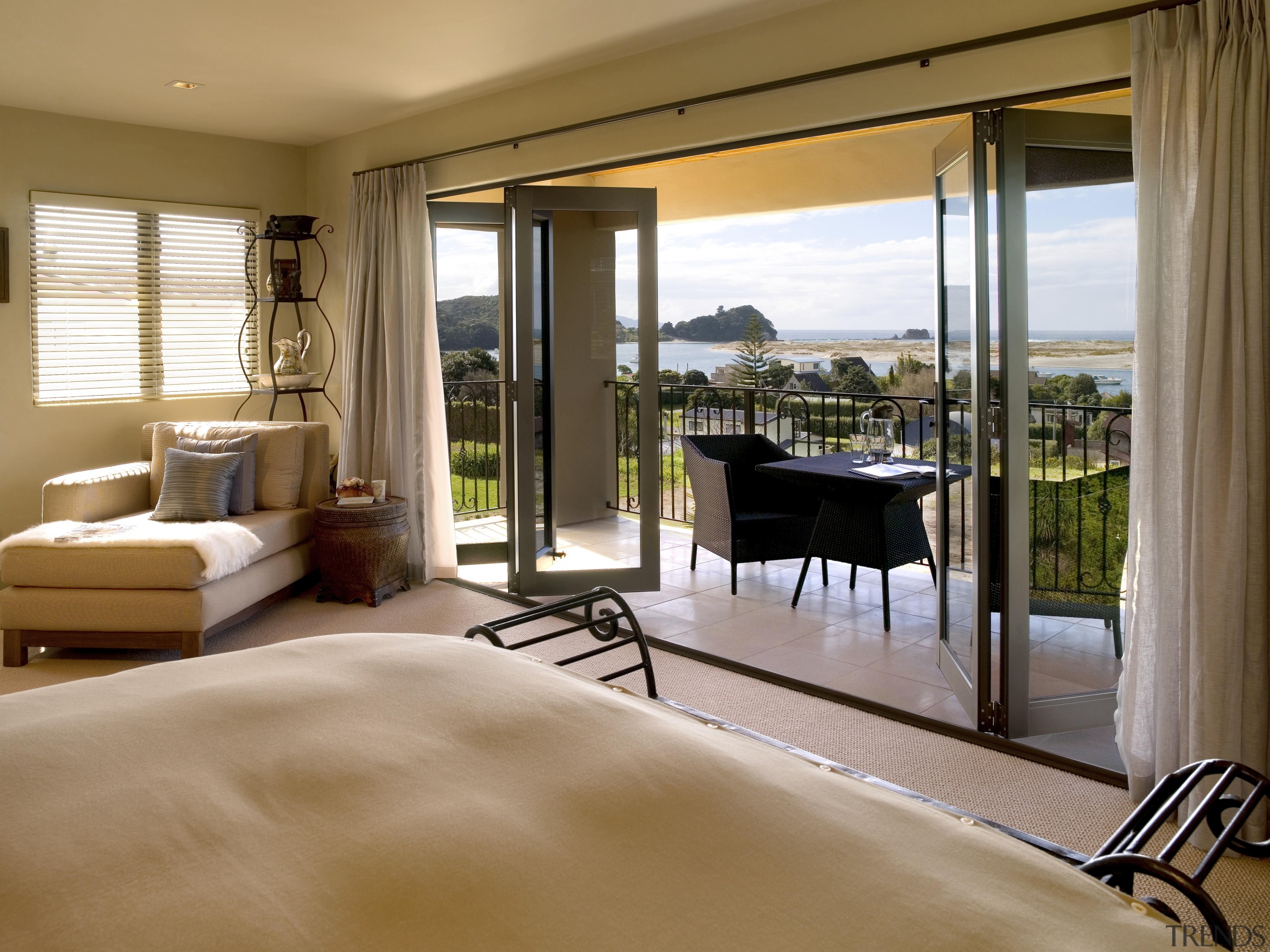 174mangawhai 17.jpg - 174mangawhai_17.jpg - door | estate door, estate, floor, flooring, home, interior design, living room, property, real estate, room, suite, window, window covering, window treatment, wood, wood flooring, brown