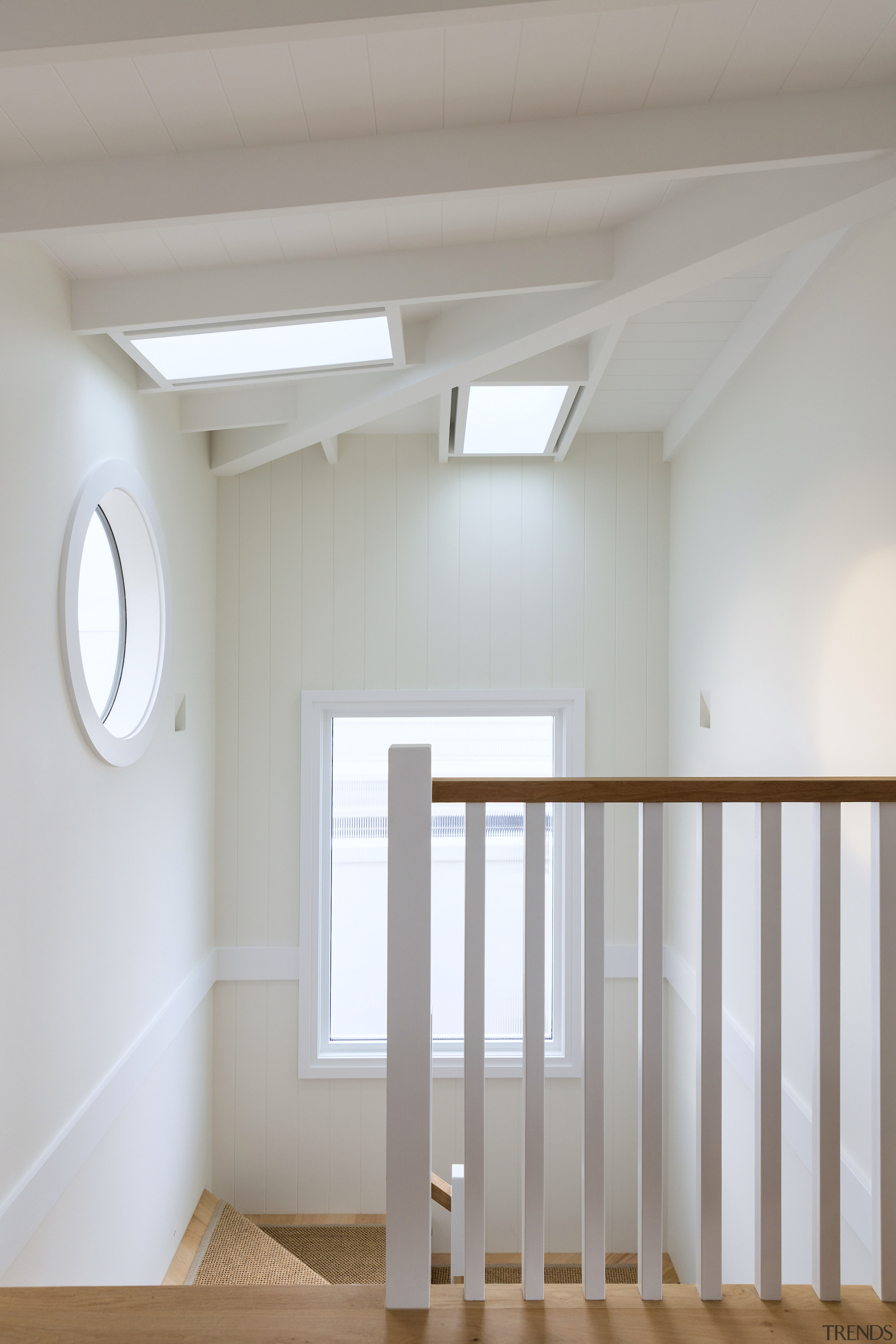 Set at the top of the stairs, the 