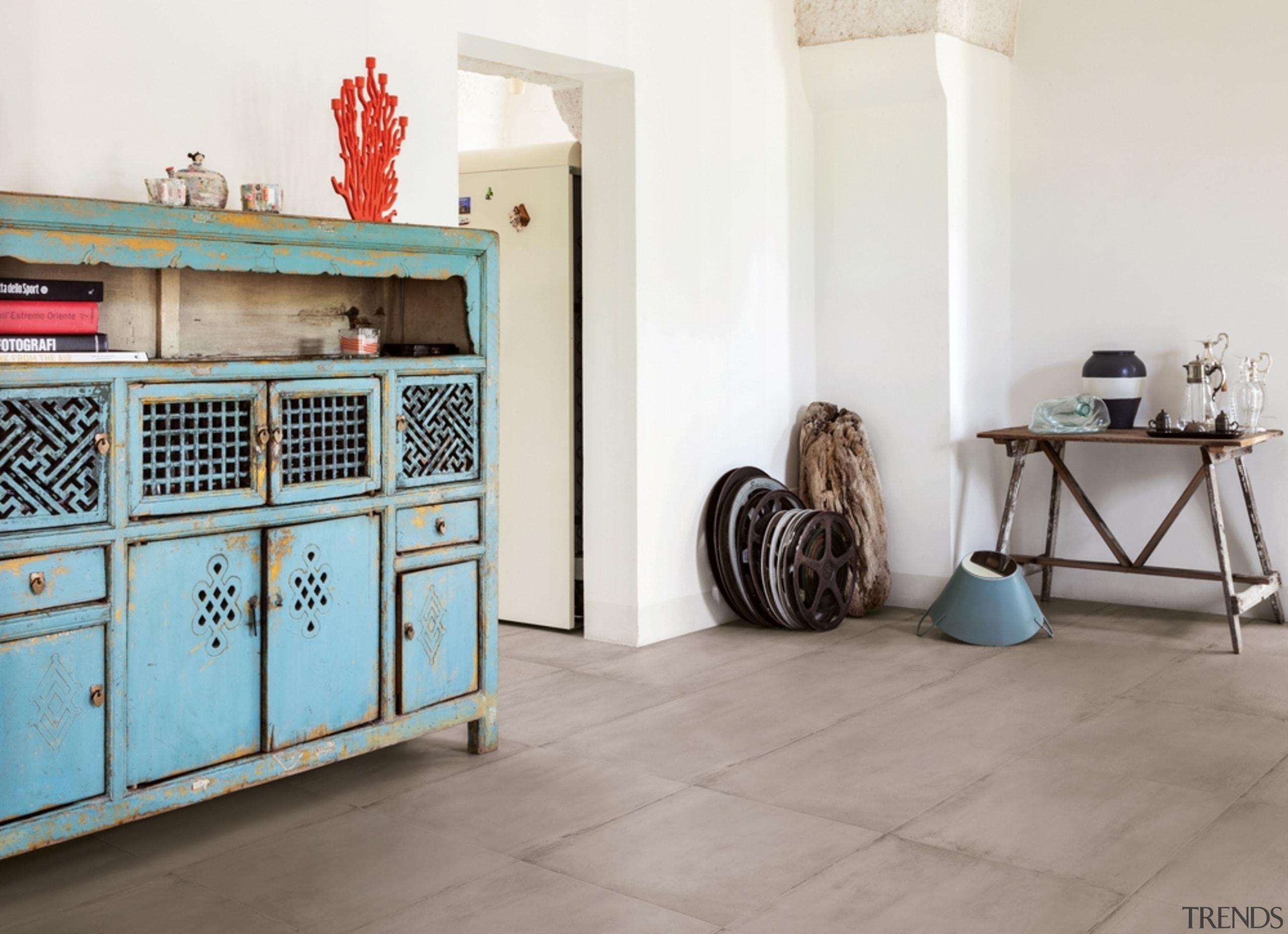 Salento adds charm and personality to a variety floor, flooring, furniture, white, gray
