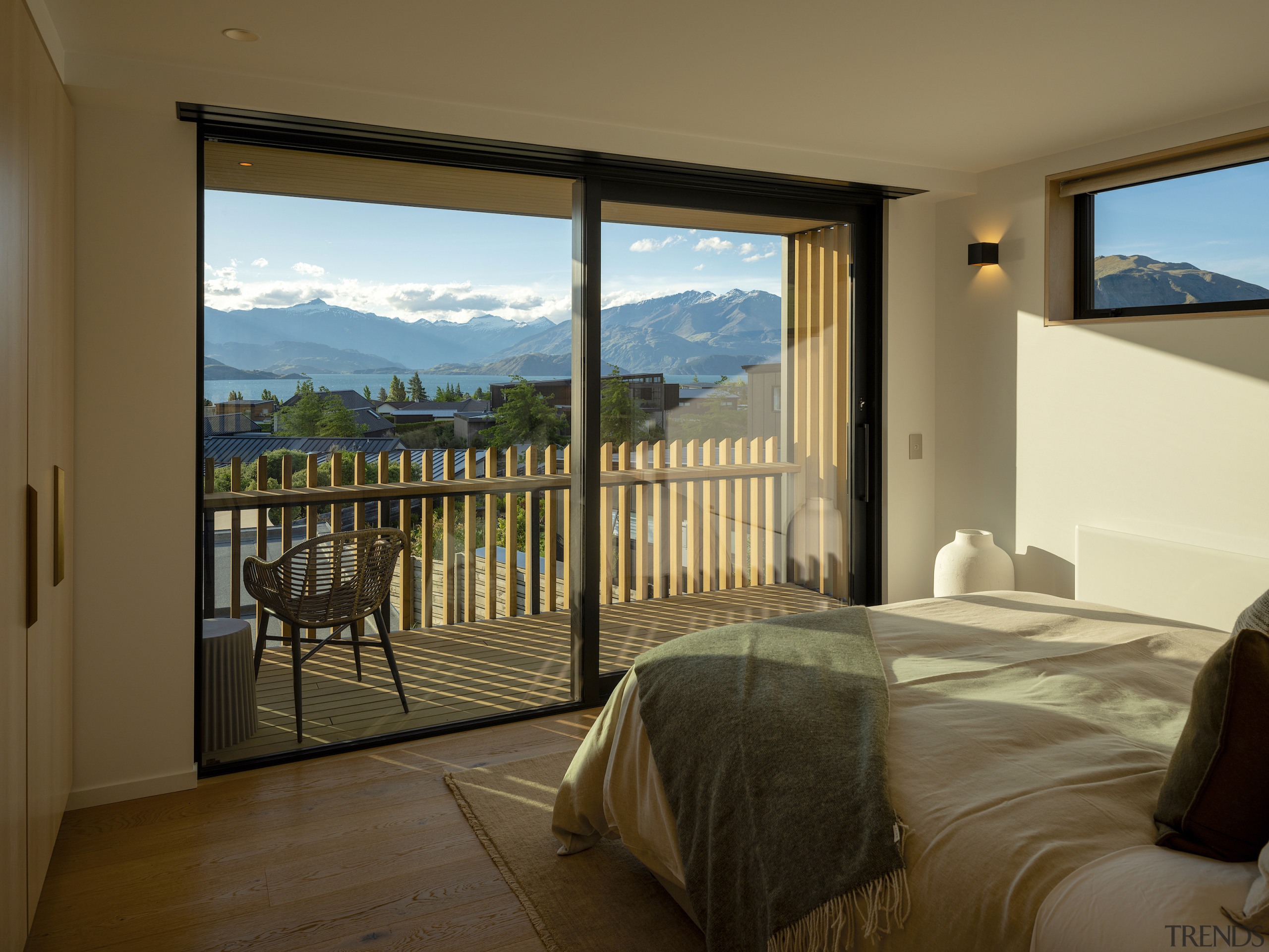 Master bedroom with breath-taking natural outlook. 