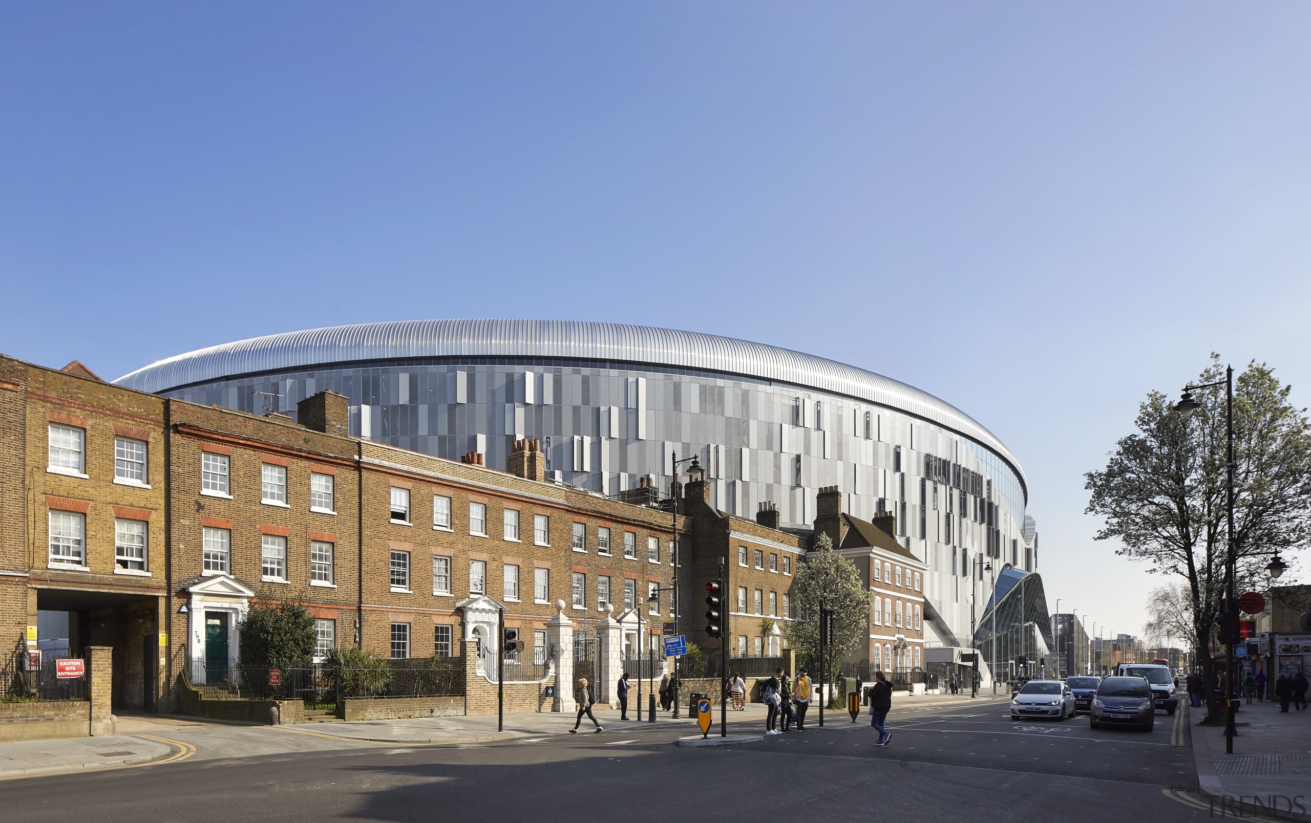 The new Tottenham Hotspur stadium transforms how stadia architecture, building, city, commercial building, facade, landmark, metropolitan area, mixed-use, teal