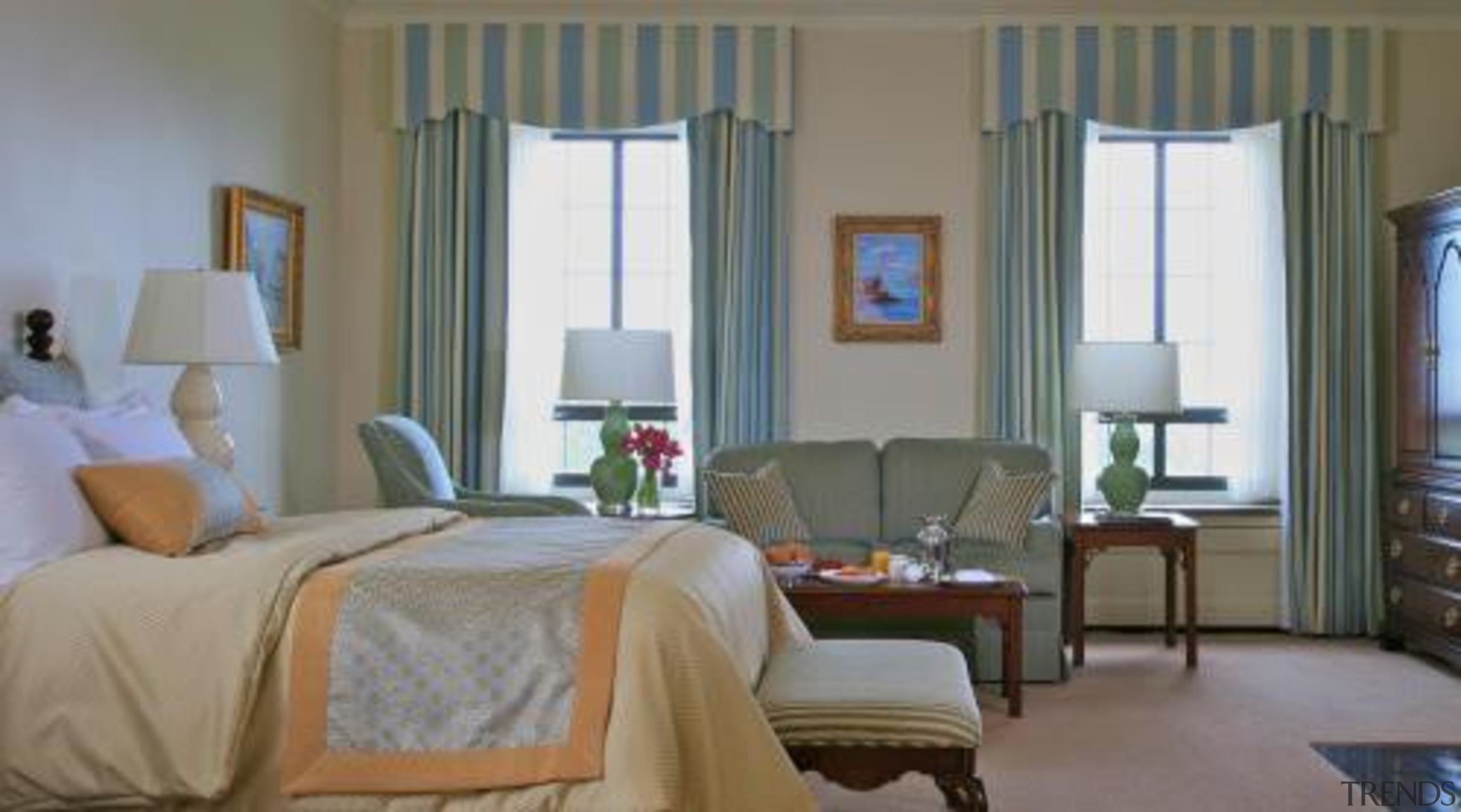 4. Seeing  potential in what you already bedroom, ceiling, curtain, estate, furniture, home, interior design, living room, real estate, room, suite, textile, window, window covering, window treatment, gray