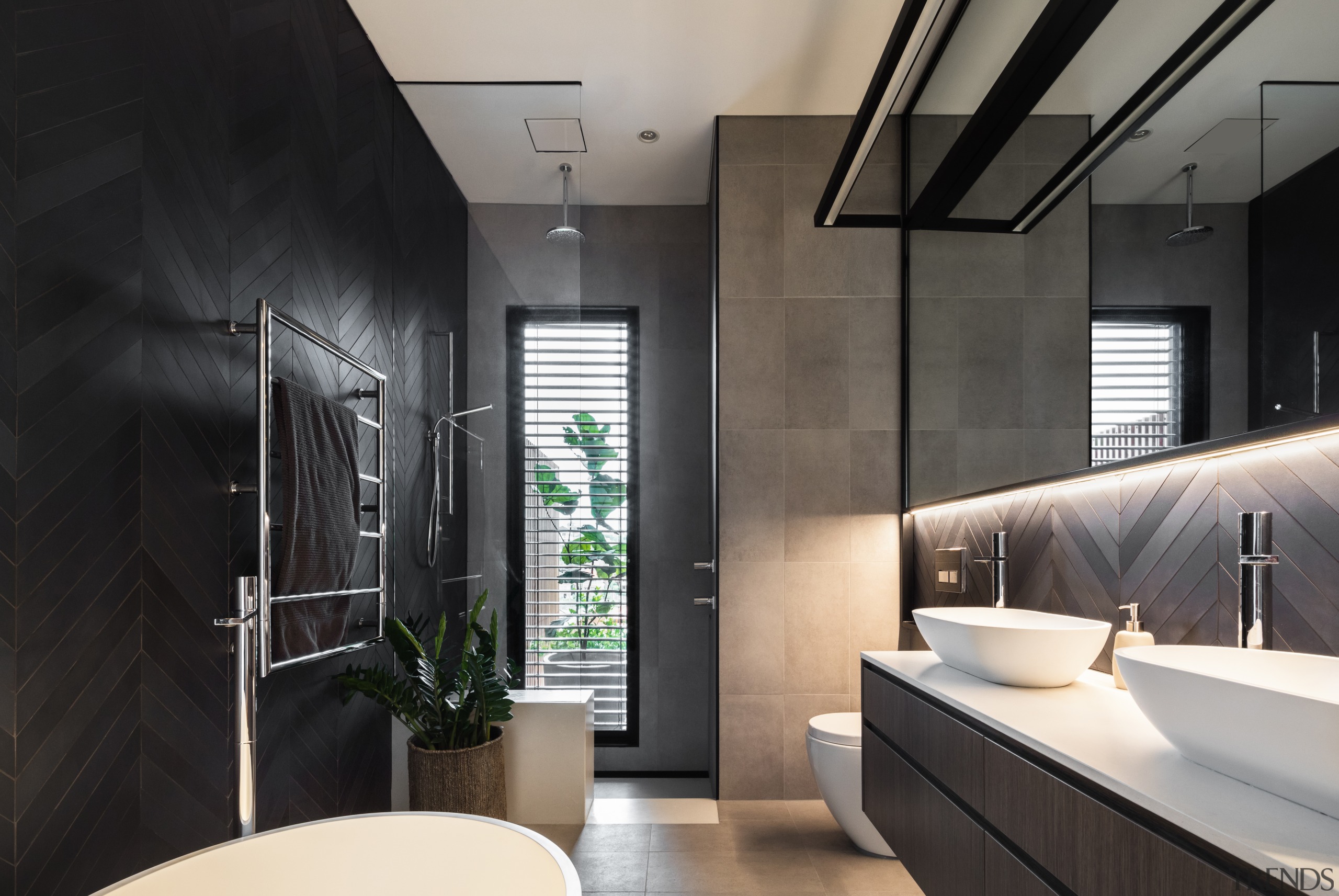 Bijl Architecture – Highly Commended – TIDA Australia architecture, bathroom, interior design, room, black