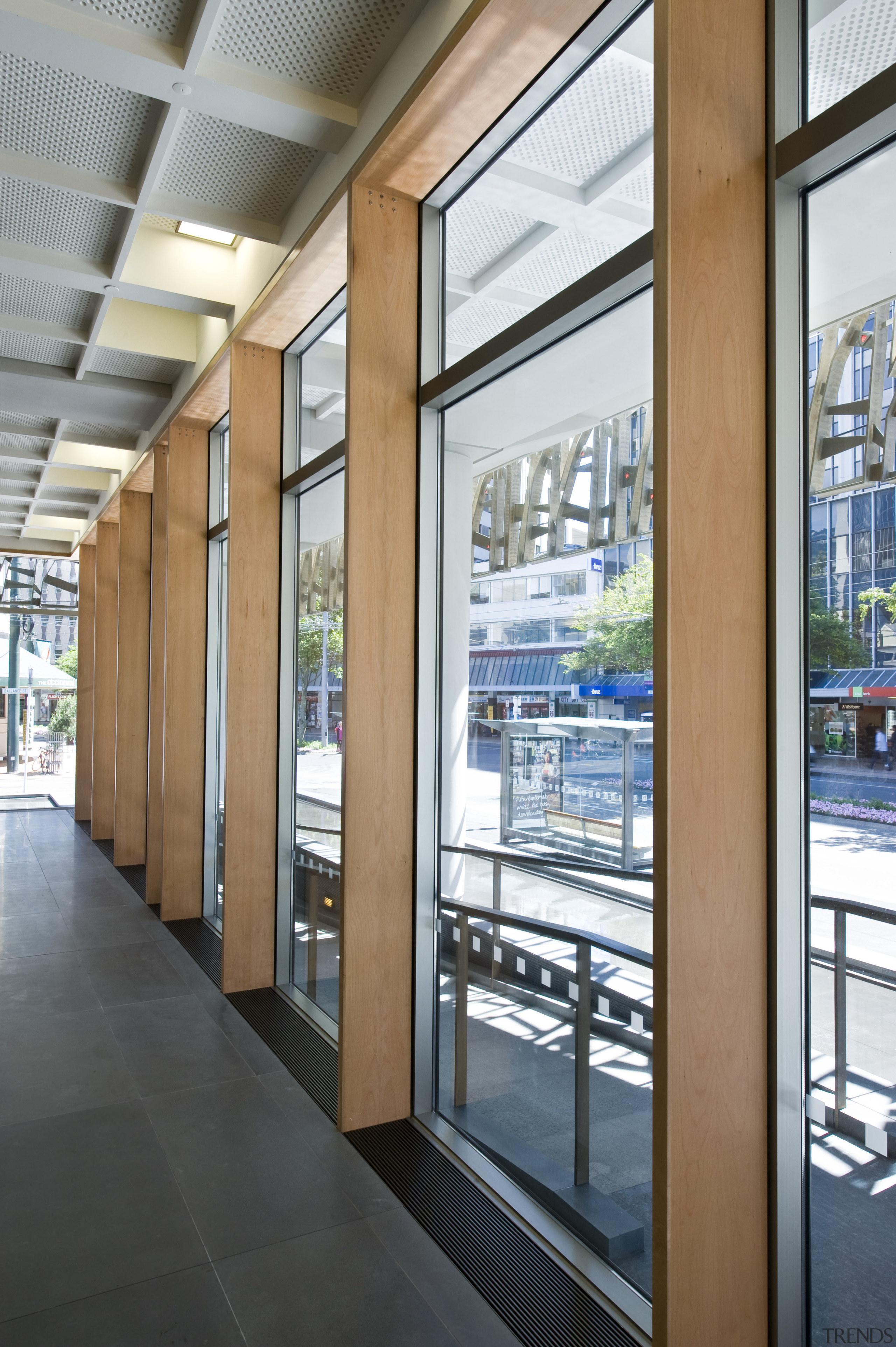 Interior view of the Supreme Court which features door, glass, window, white