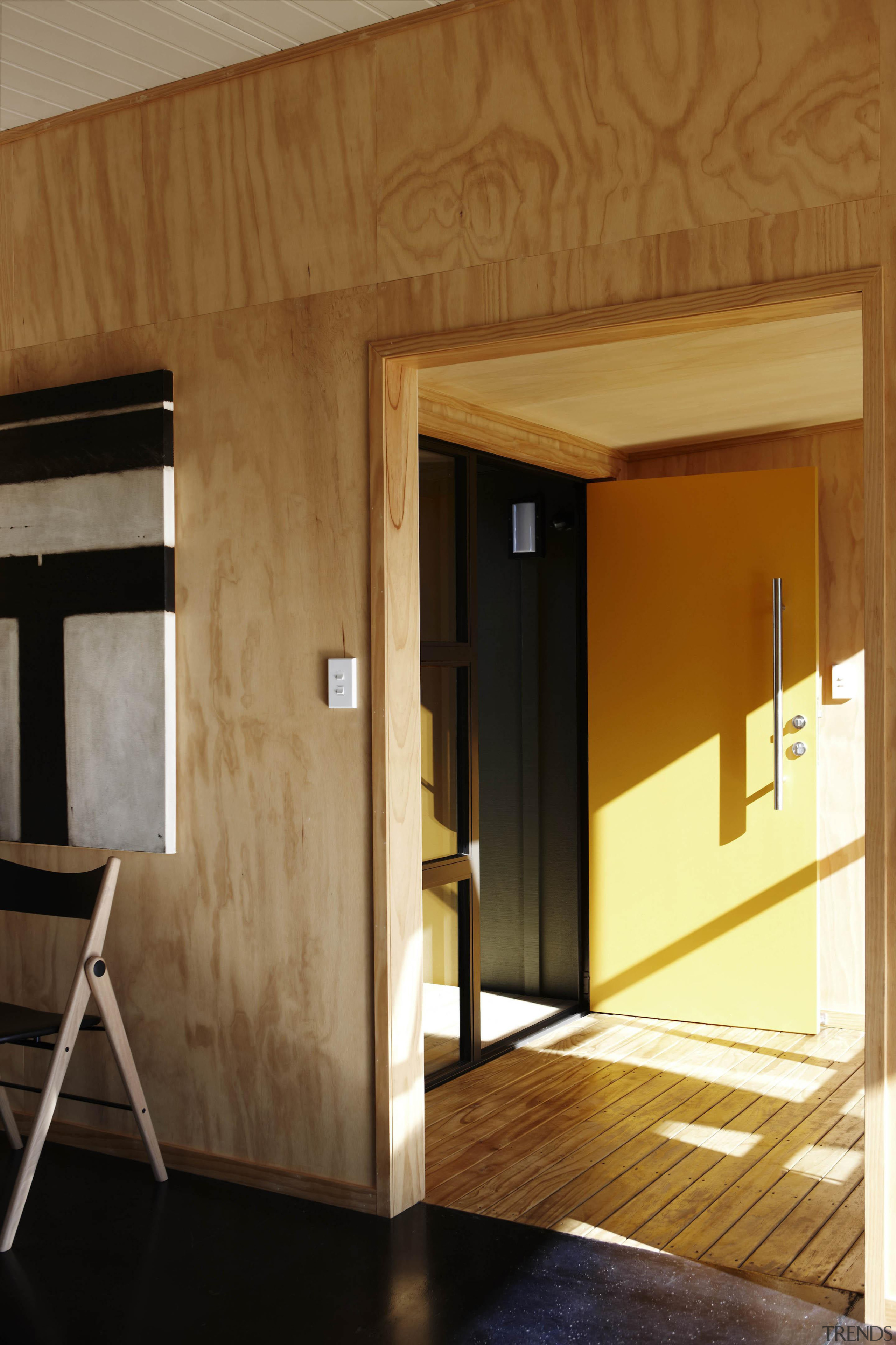 Waitakere Ranges - Studio 19 VisionWest Community Housing architecture, door, floor, home, house, interior design, wall, wood, brown