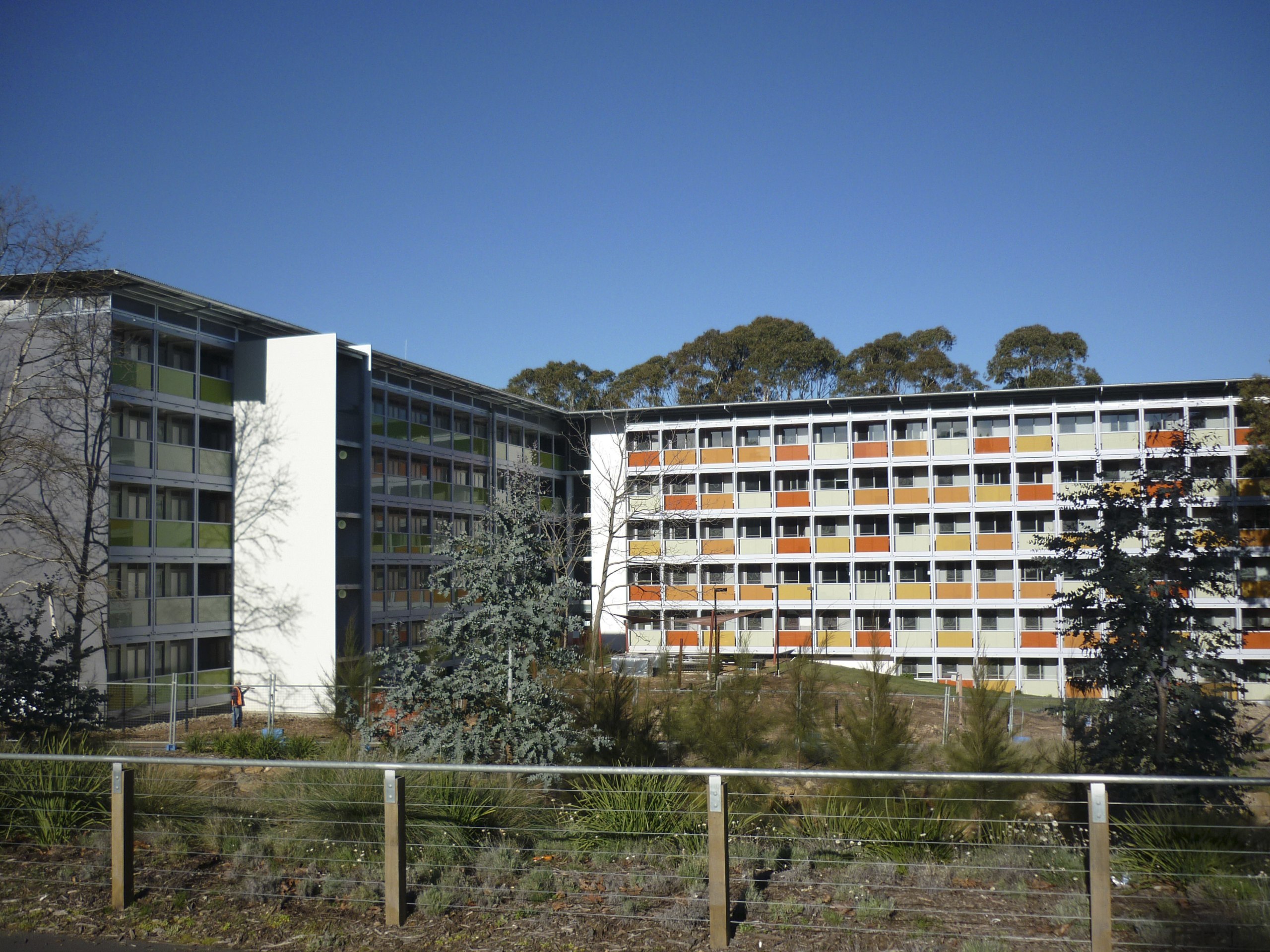 View of building by Hutchinson Builders. - View apartment, architecture, building, city, condominium, facade, home, house, mixed use, neighbourhood, property, real estate, residential area, sky, suburb, tower block, tree, urban area
