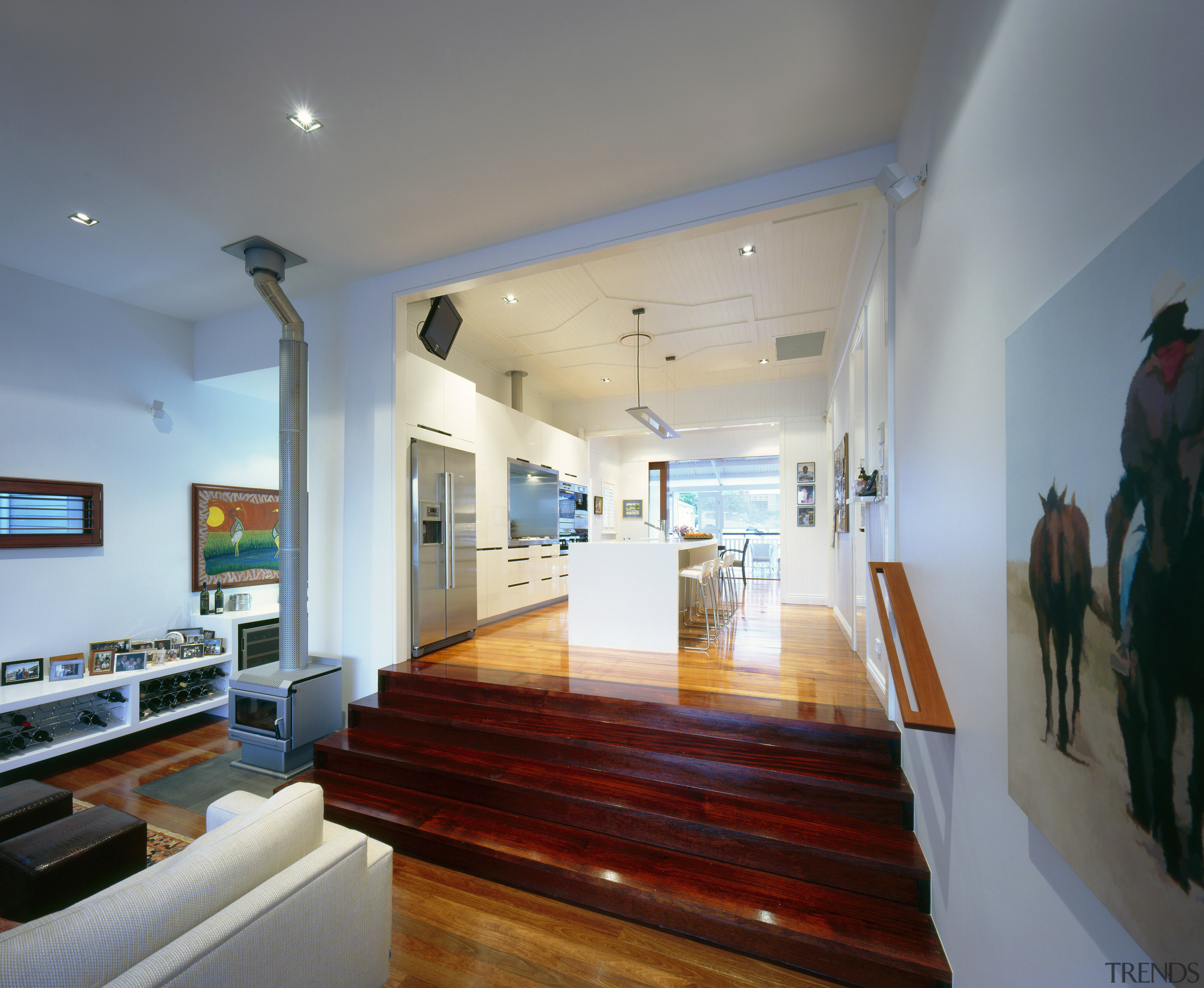 View of a renovated home which features a apartment, ceiling, house, interior design, living room, real estate, gray