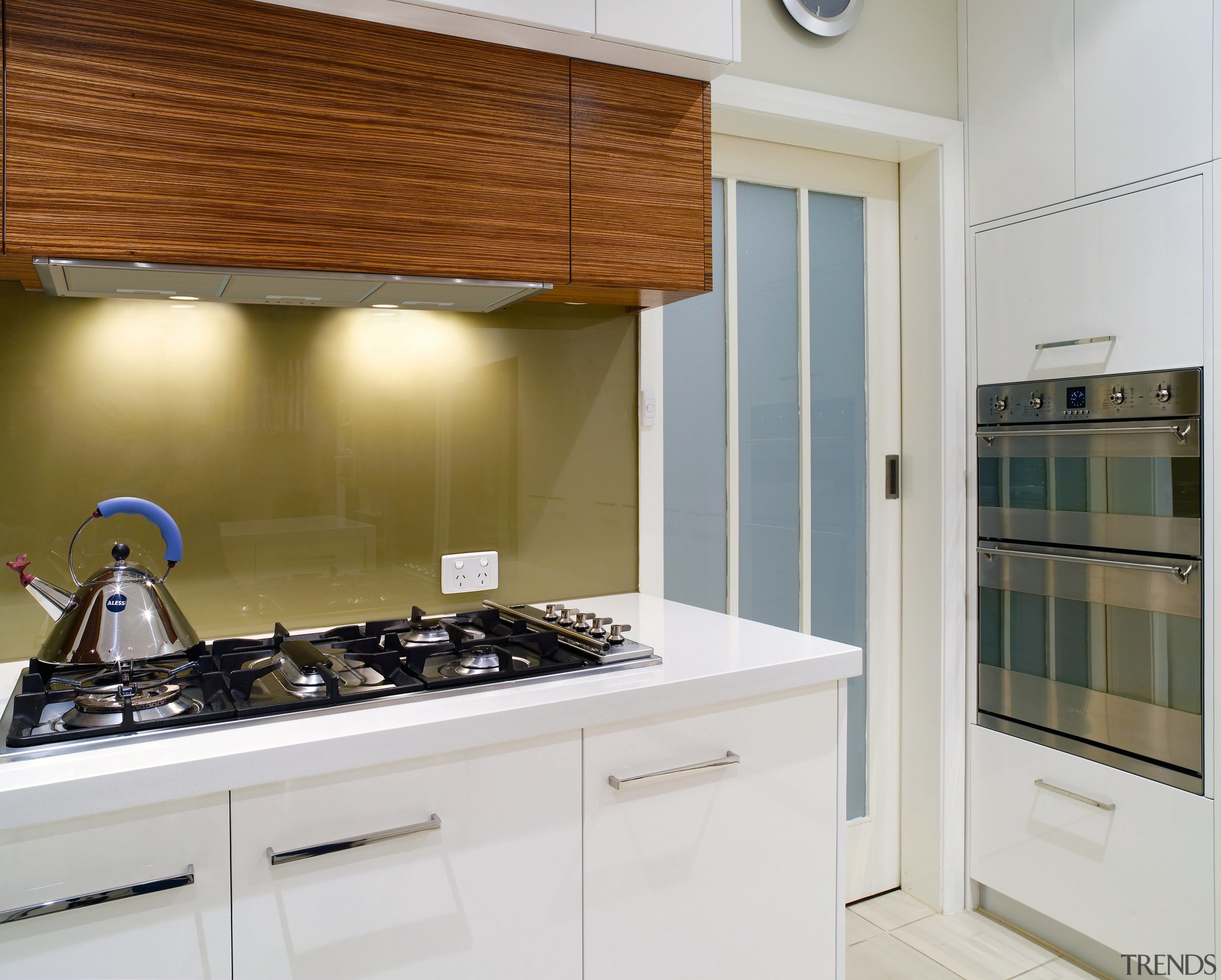 A view of some appliances by Applico. - countertop, interior design, kitchen, room, white, brown, gray