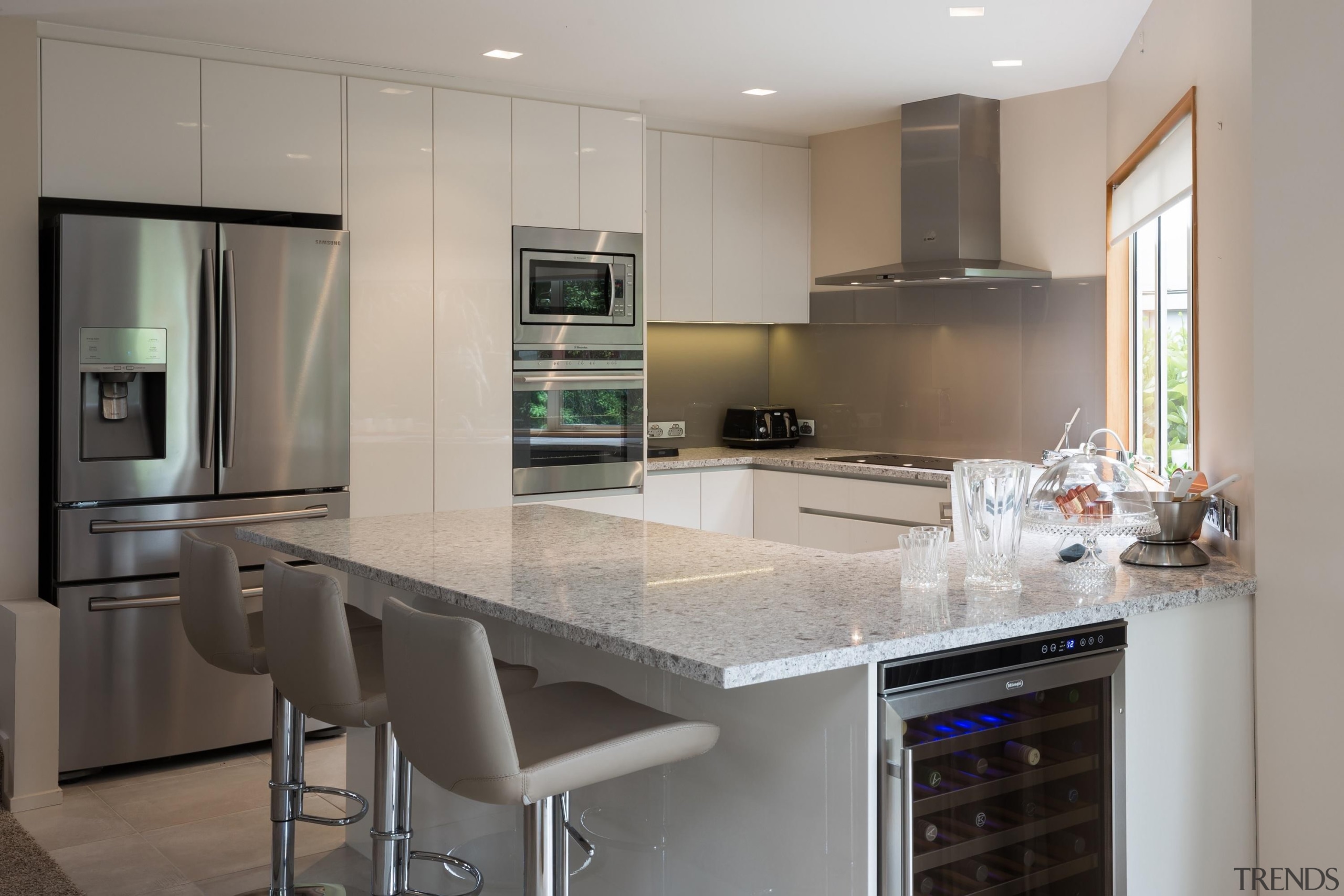 glass splashback, stone tops - Martin Kitchen - cabinetry, countertop, cuisine classique, home appliance, interior design, kitchen, real estate, room, gray