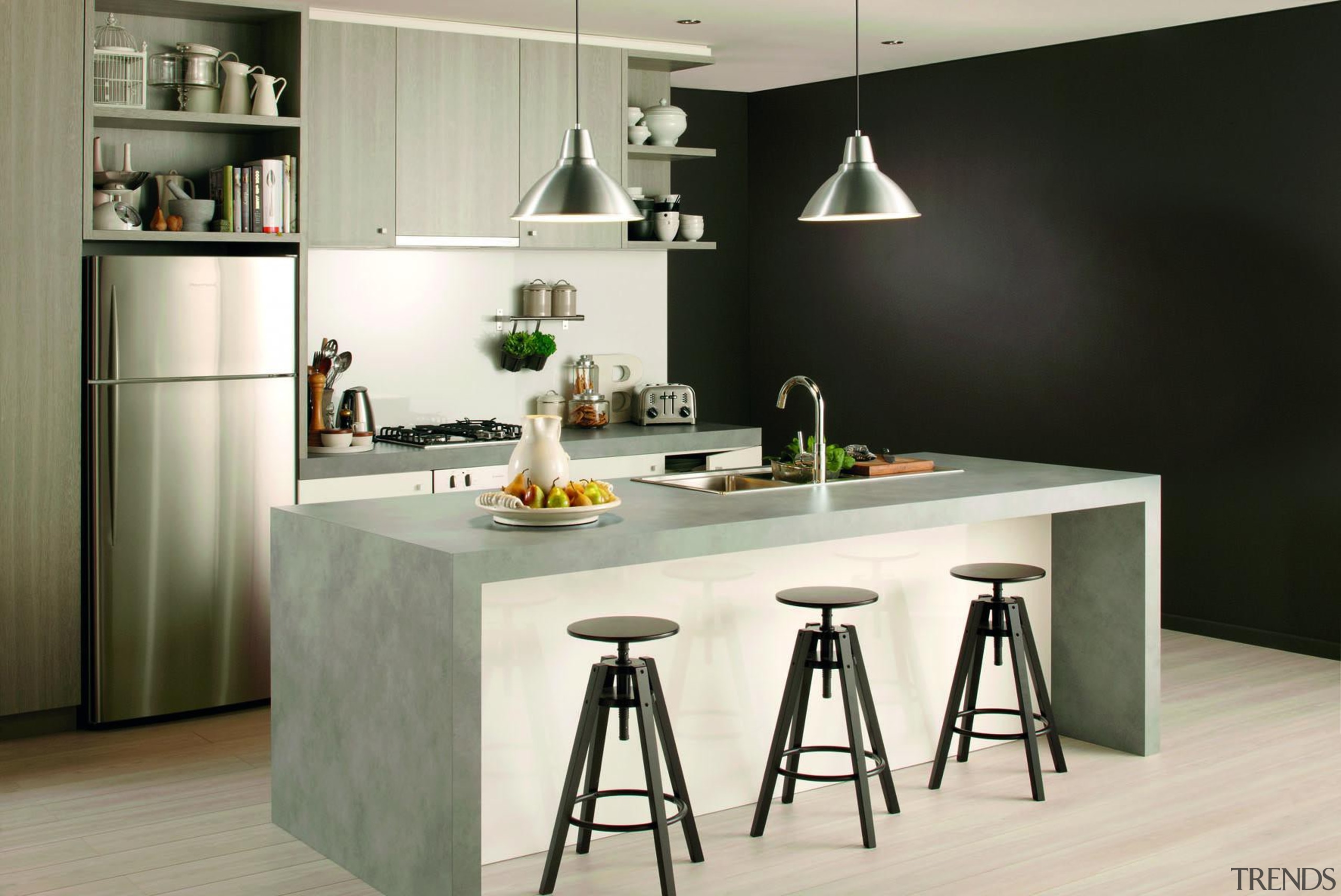 Classic Grey - Classic Grey - countertop | countertop, cuisine classique, furniture, interior design, kitchen, product design, table, white, black