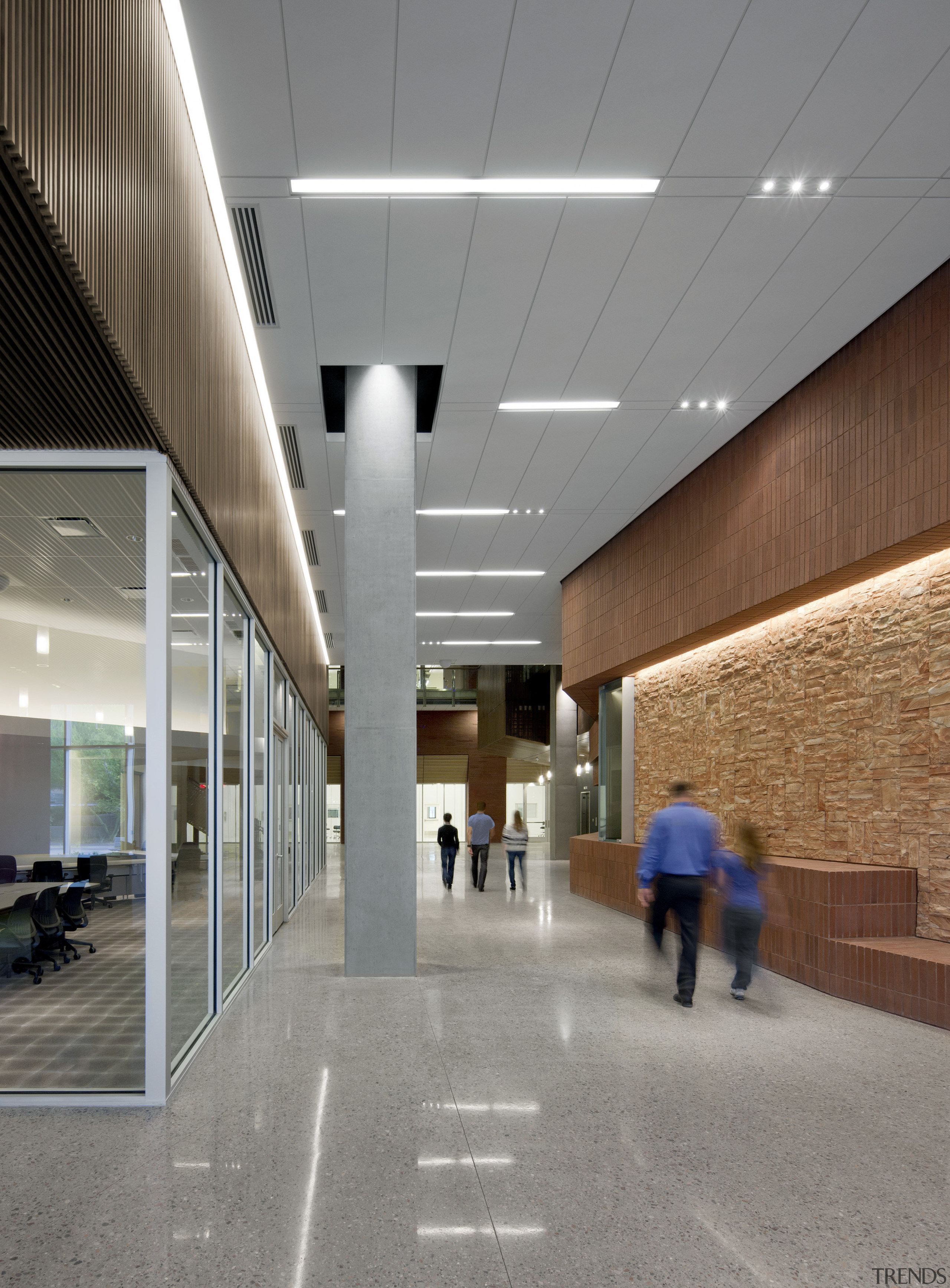 Arizona State University Interdisciplinary Science and Technology Building architecture, ceiling, daylighting, headquarters, leisure centre, lobby, metropolitan area, gray