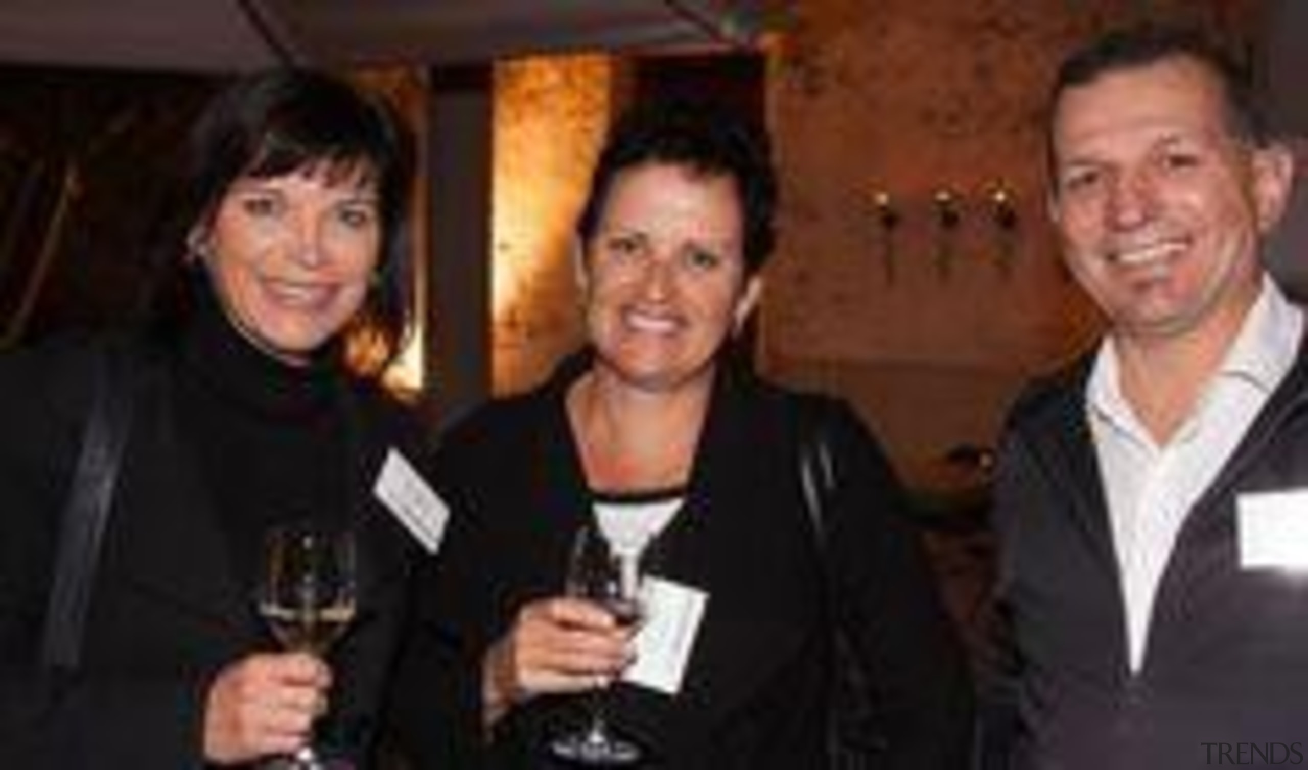 Liane Owens (Archimedia), Lynda Mackie (Archimedia) and Matt event, socialite, black