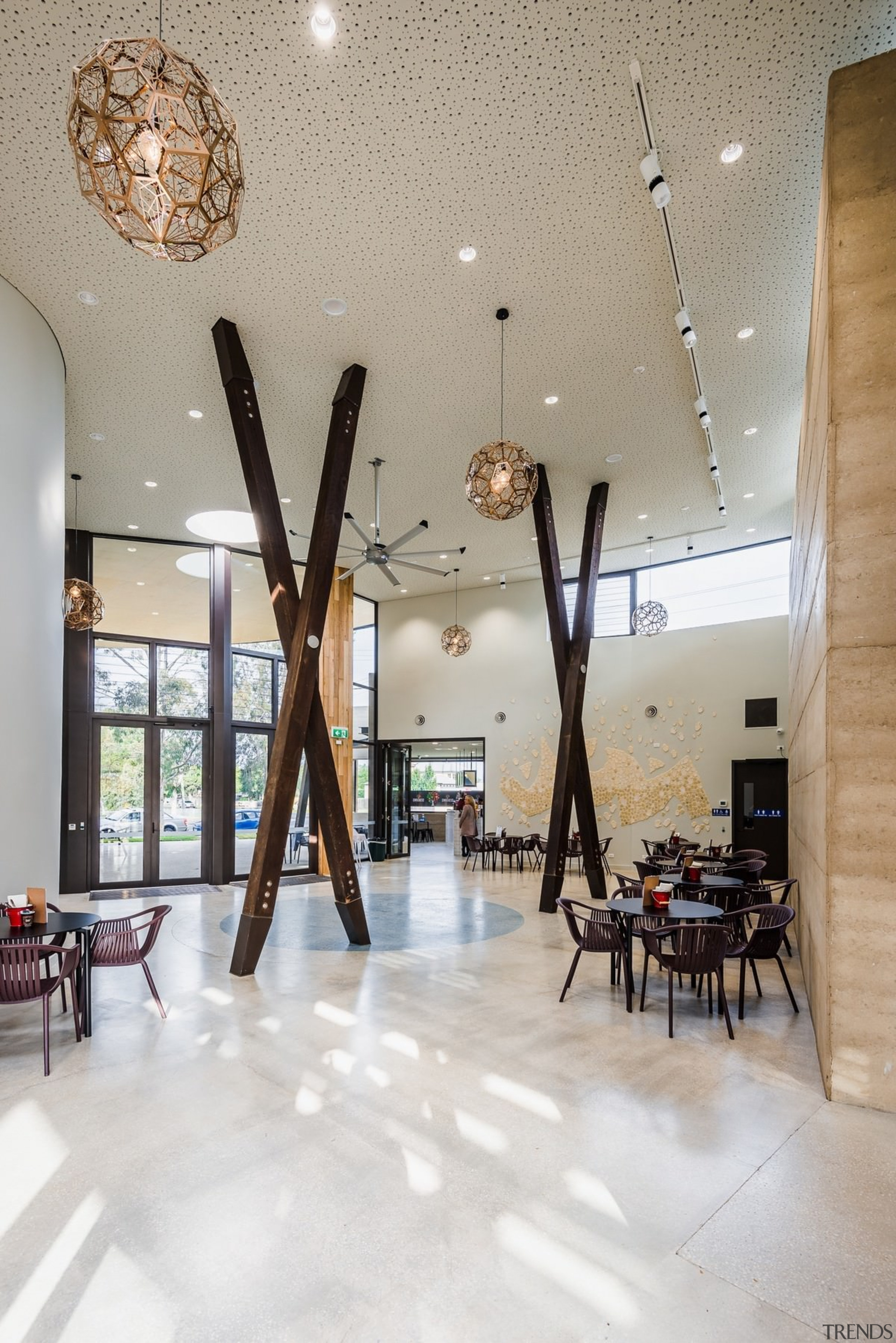 Architect: FMSA ArchitecturePhotography by Phil Nitchie and architecture, ceiling, floor, flooring, interior design, lobby, gray