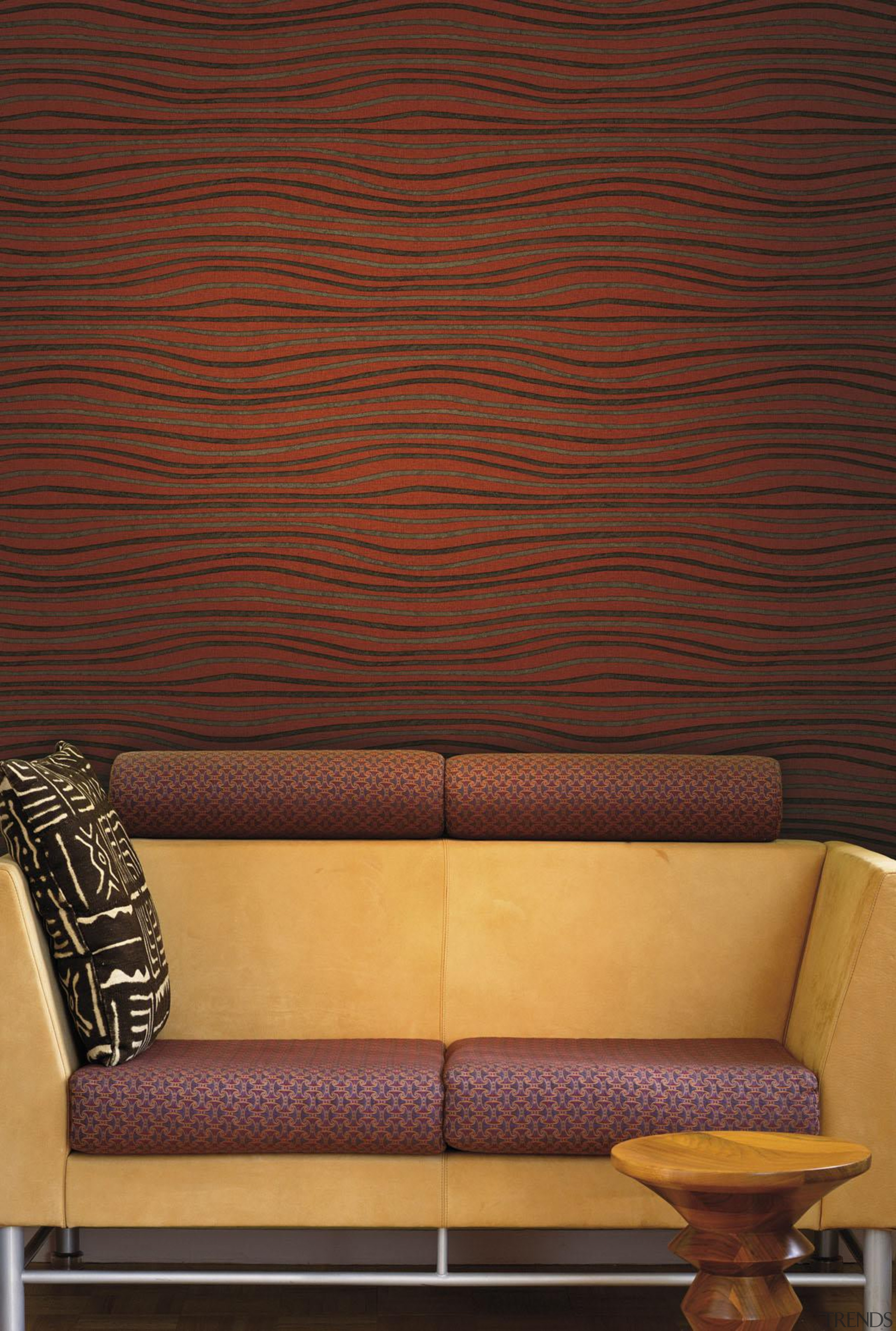 Italian Color Range - Italian Color Range - couch, floor, flooring, furniture, hardwood, interior design, living room, wall, window covering, wood, wood flooring, wood stain, red, brown
