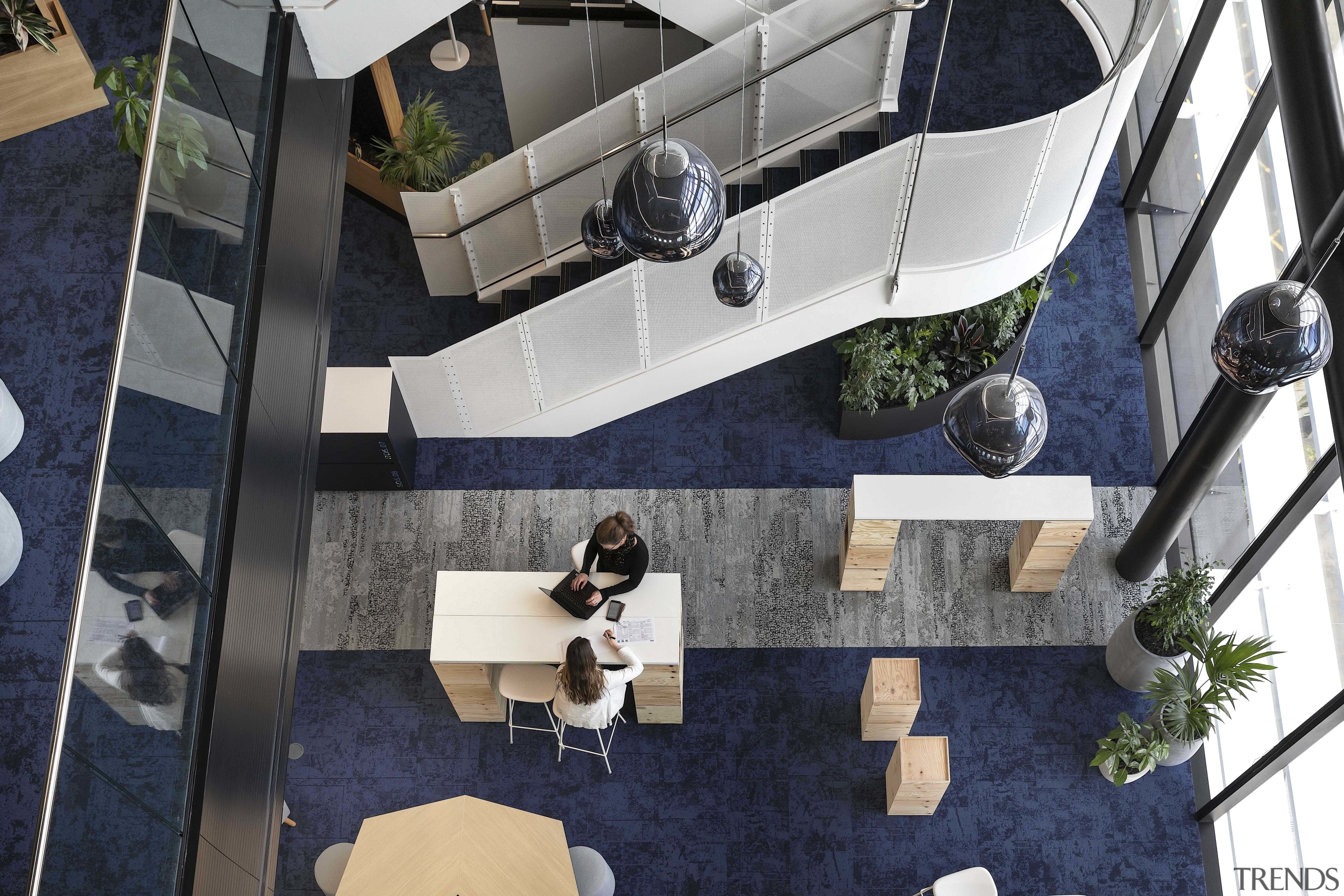 The base building stair and ANZ flexible work 