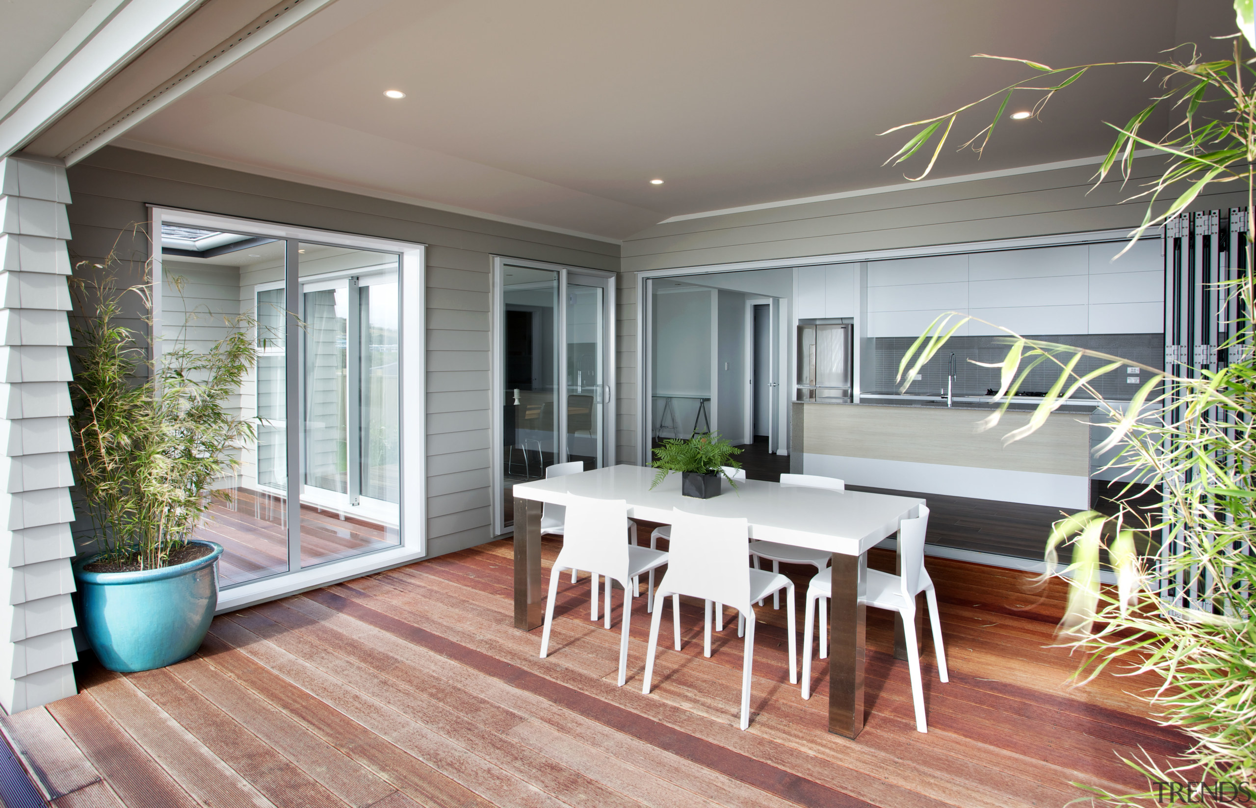 The Aniston Executive is a new four-bedroom family balcony, deck, home, house, interior design, outdoor structure, patio, porch, property, real estate, window, gray