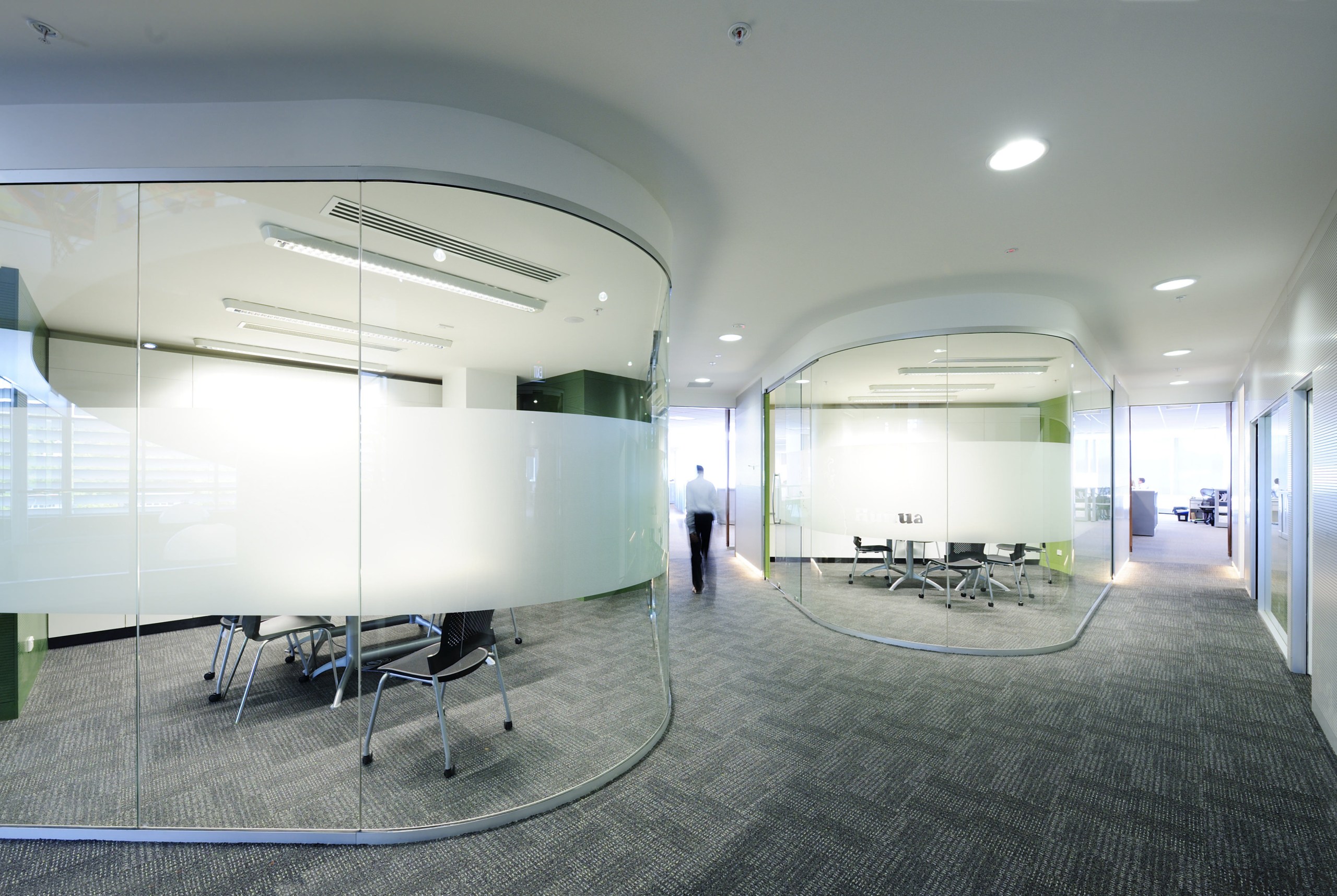 The Canam Interiors fit-out team introduced several feature architecture, ceiling, daylighting, floor, glass, interior design, leisure centre, lobby, office, real estate, gray, white