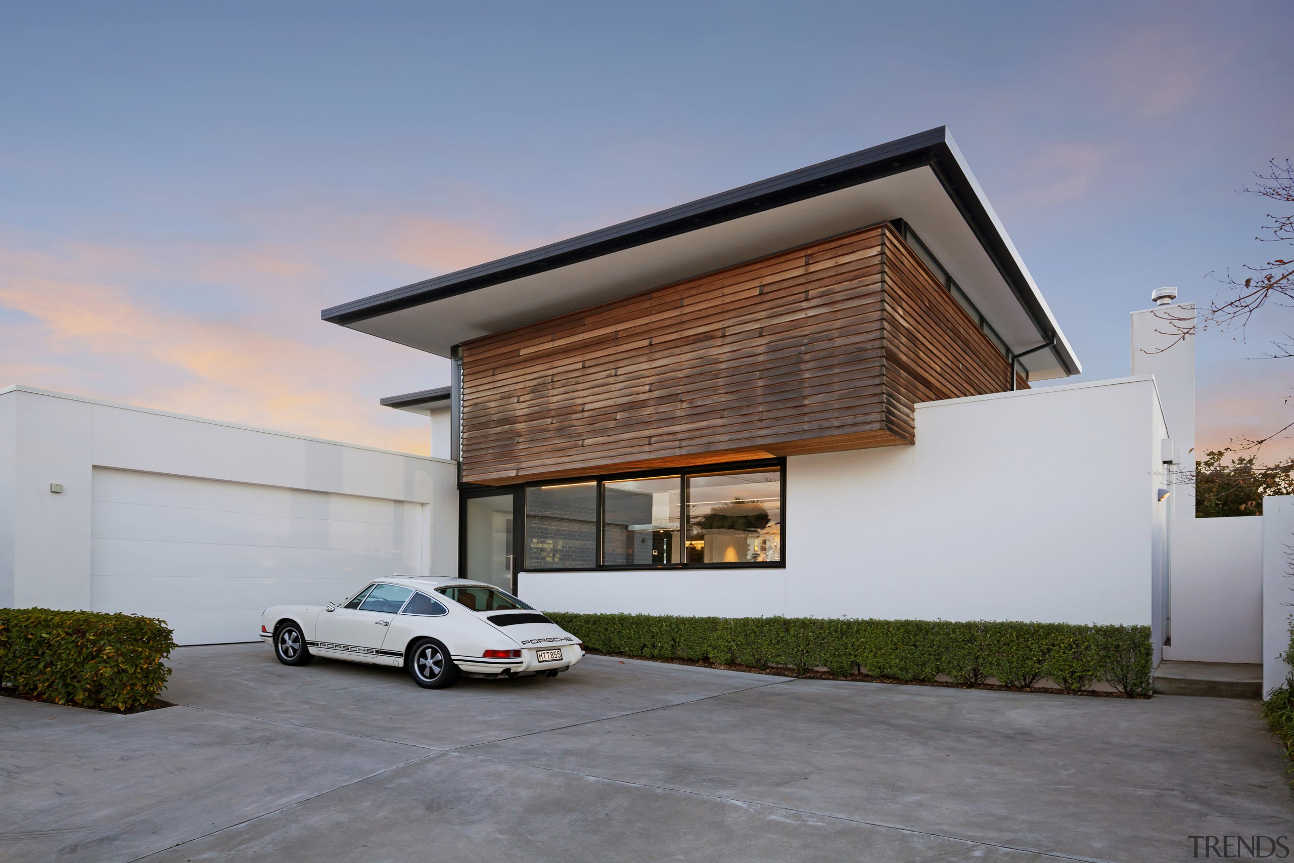 Cedar cladding on this home will silver while architecture, building, facade, home, house, luxury vehicle, property, real estate, residential area, gray