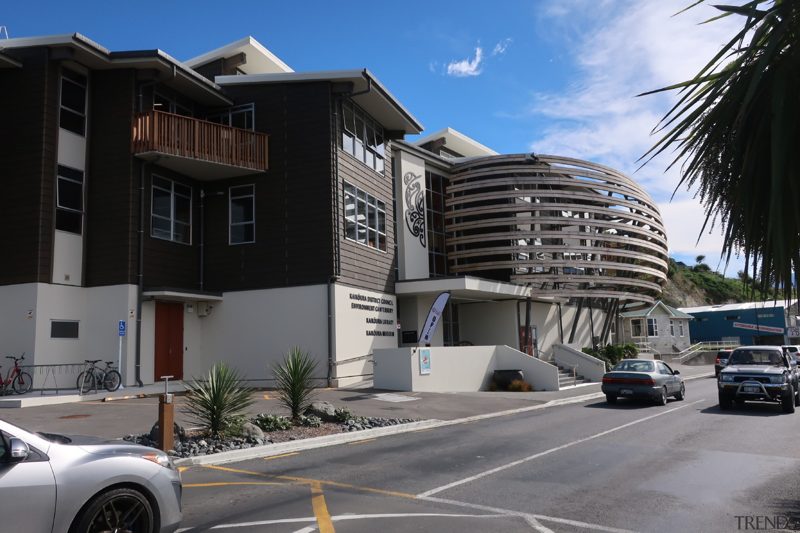 Finalist in new category: Multi-storey Timber Buildings (Category apartment, architecture, building, car, city, condominium, facade, family car, house, luxury vehicle, metropolitan area, mid size car, mixed use, neighbourhood, property, real estate, residential area, sedan, vehicle, gray, black