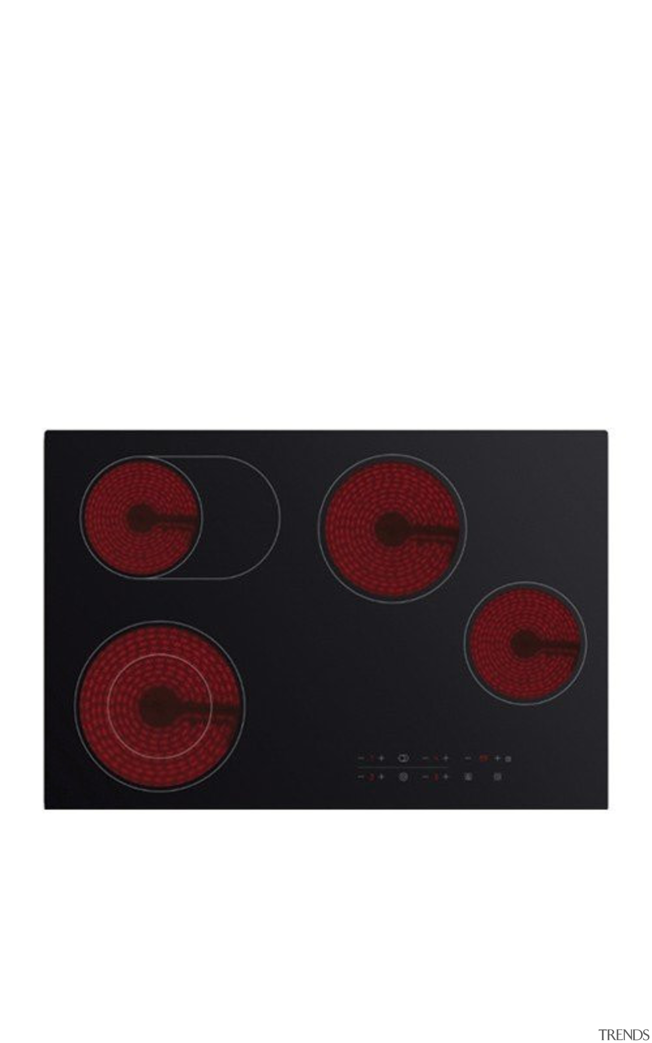 77cm Ceramic CooktopTouch control, Timer, Automatic safety switch cooktop, red, white