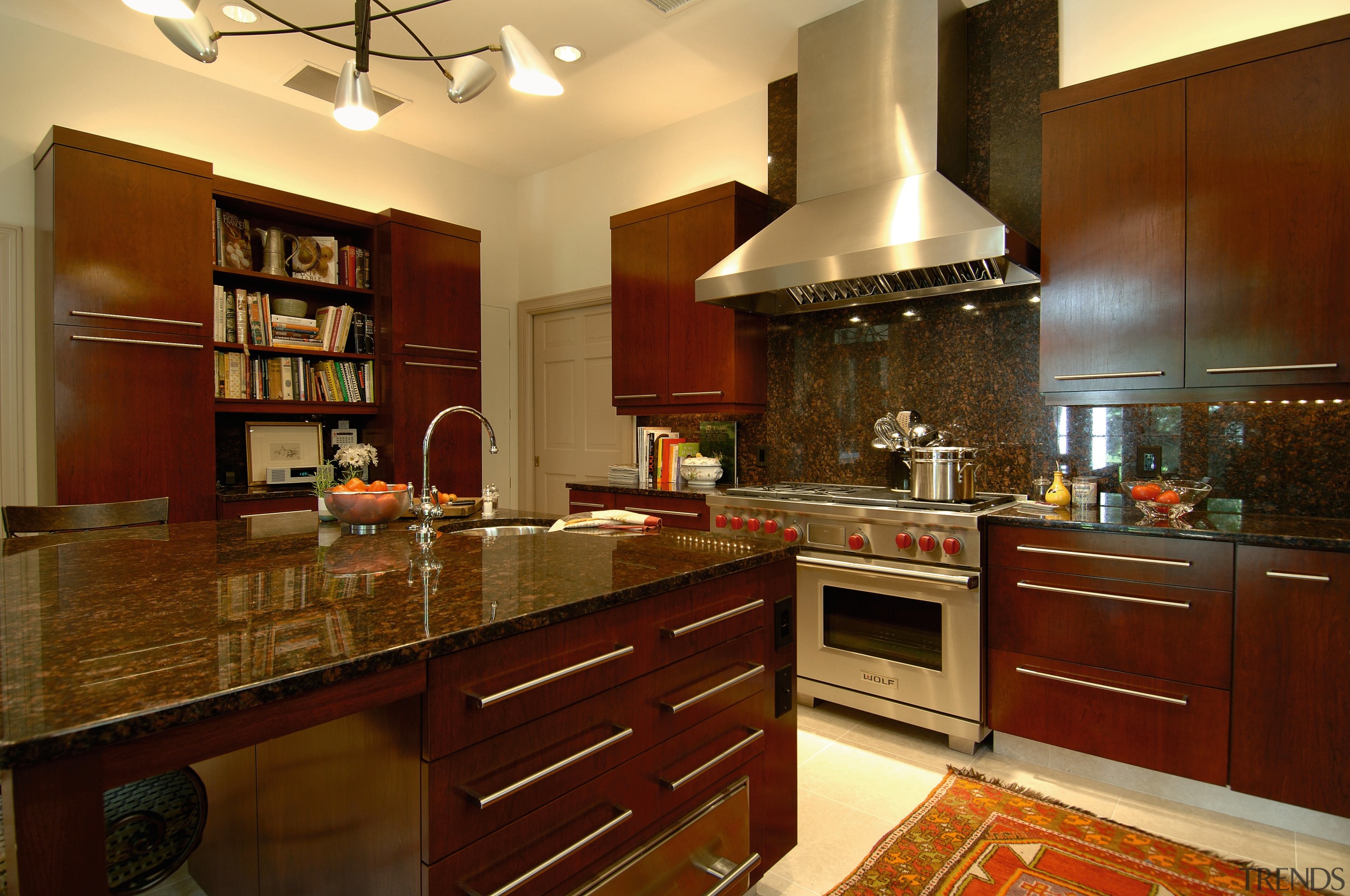 A view of some kitchen cabinetry by Best cabinetry, countertop, cuisine classique, interior design, kitchen, room, brown, red