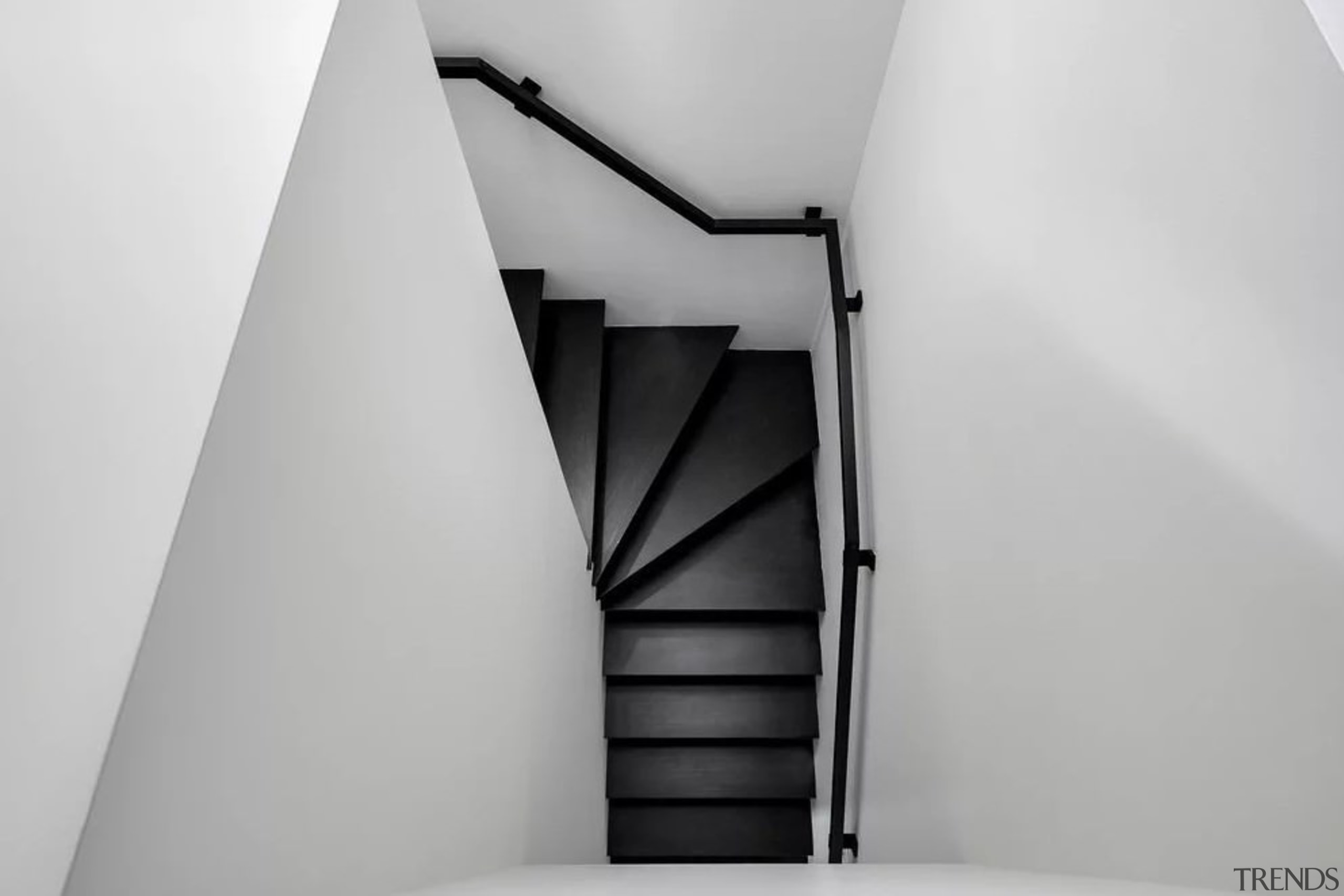 View the home angle, black and white, monochrome, monochrome photography, product design, stairs, structure, gray