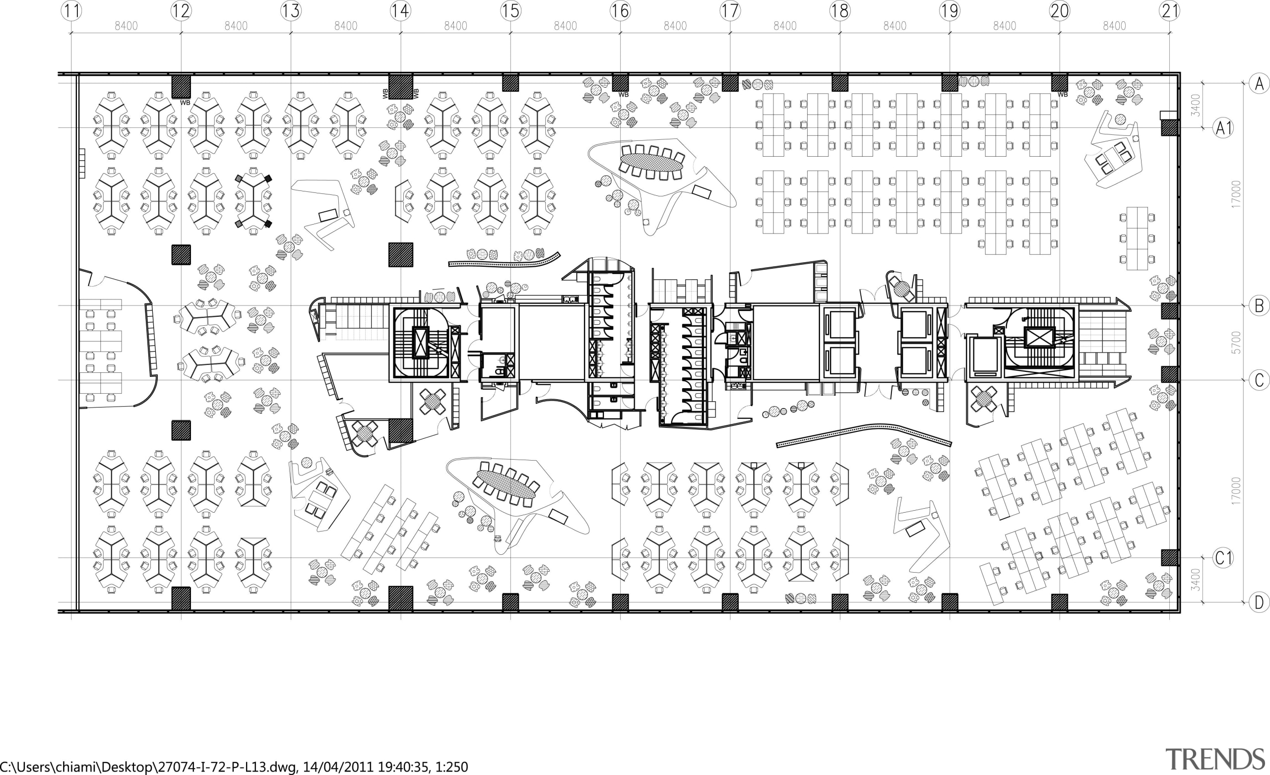 Floorplan of the sustainable HSBC office in Mapletree area, artwork, black and white, design, diagram, drawing, floor plan, font, line, line art, monochrome, pattern, plan, product design, technical drawing, text, white