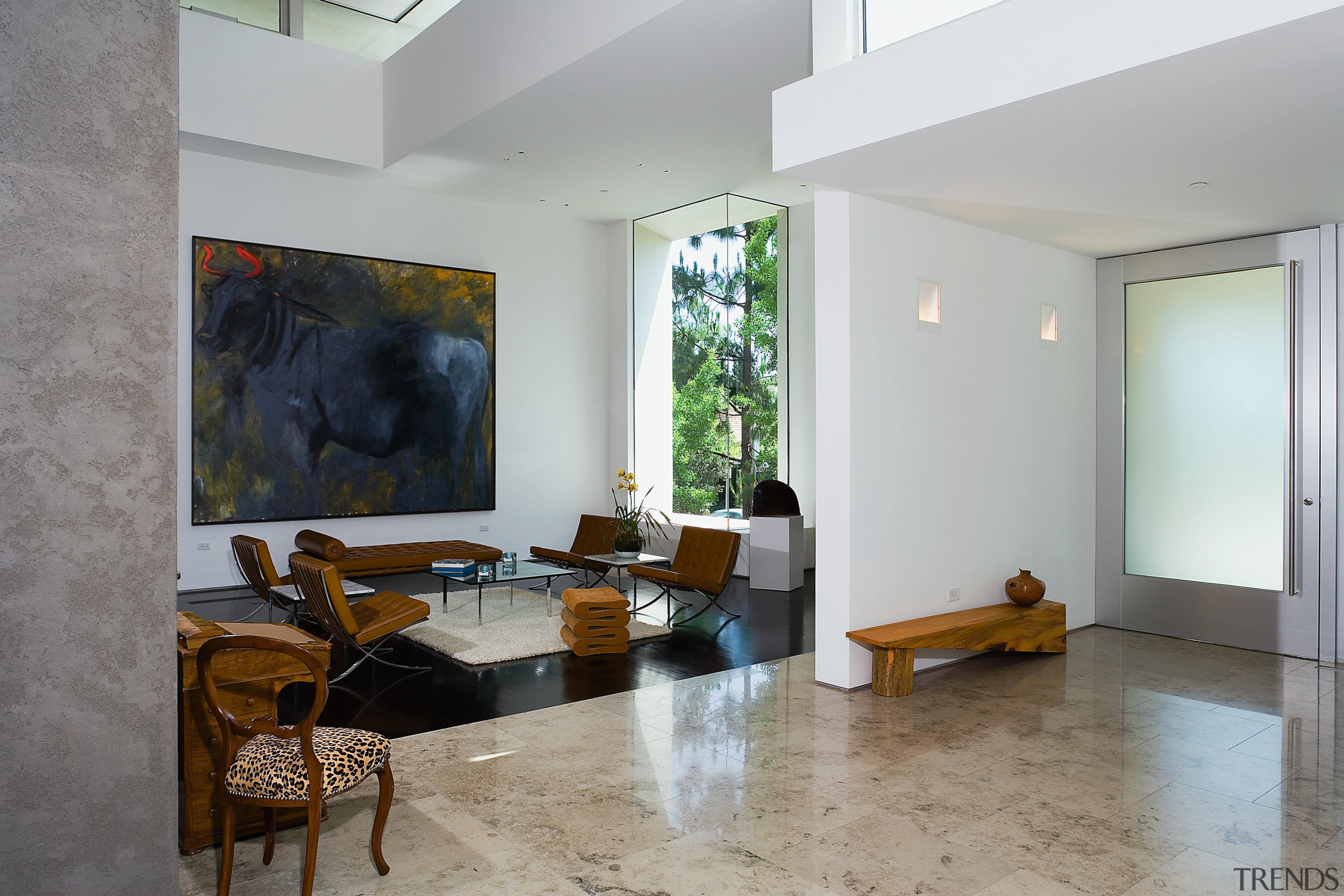 An interior view of the entrance way, tiled architecture, ceiling, floor, flooring, house, interior design, living room, property, real estate, room, gray