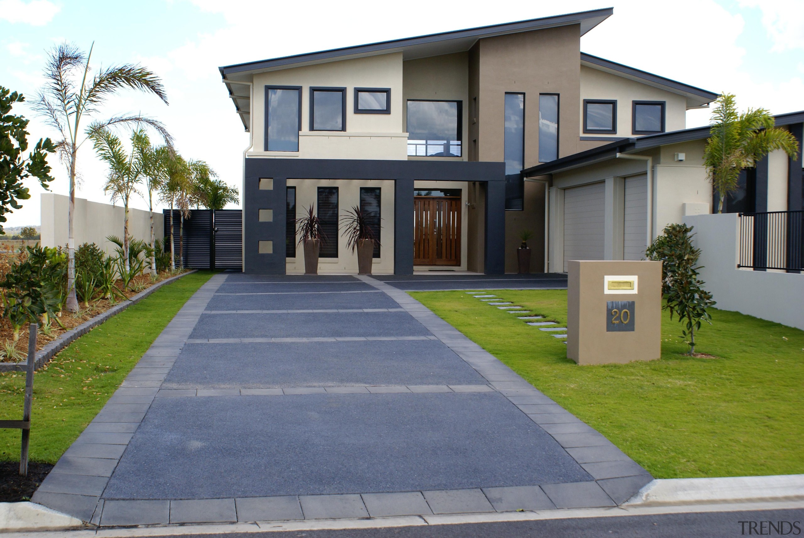 Colourmix 40 - Colourmix_40 - building | driveway building, driveway, elevation, estate, facade, home, house, neighbourhood, official residence, property, real estate, residential area, walkway, gray