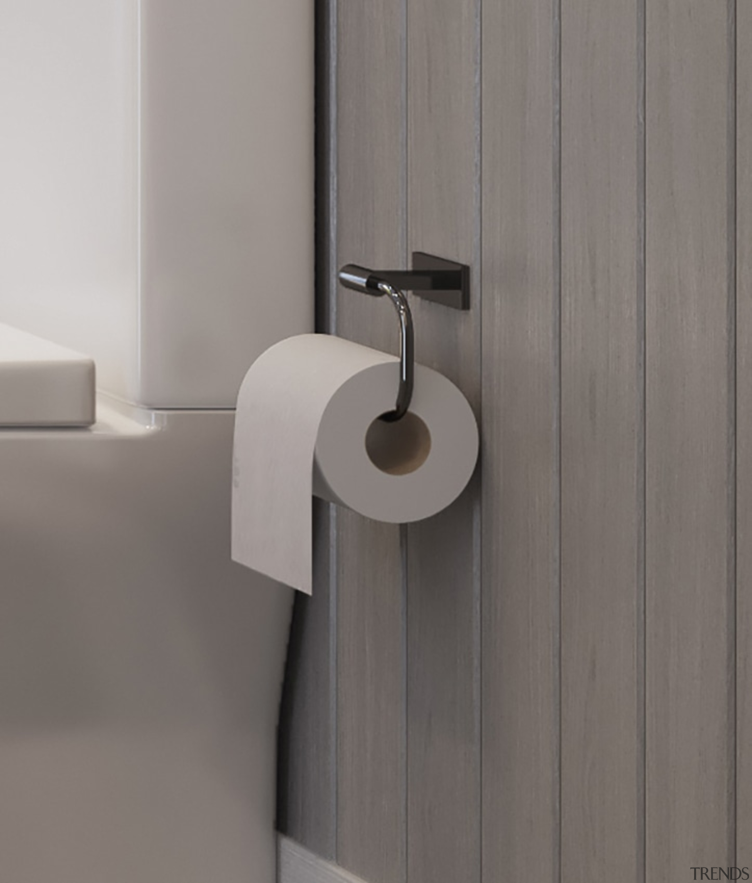 LeVivi Luisa roll holder - angle | bathroom angle, bathroom accessory, bathroom sink, ceramic, plumbing fixture, tap, gray