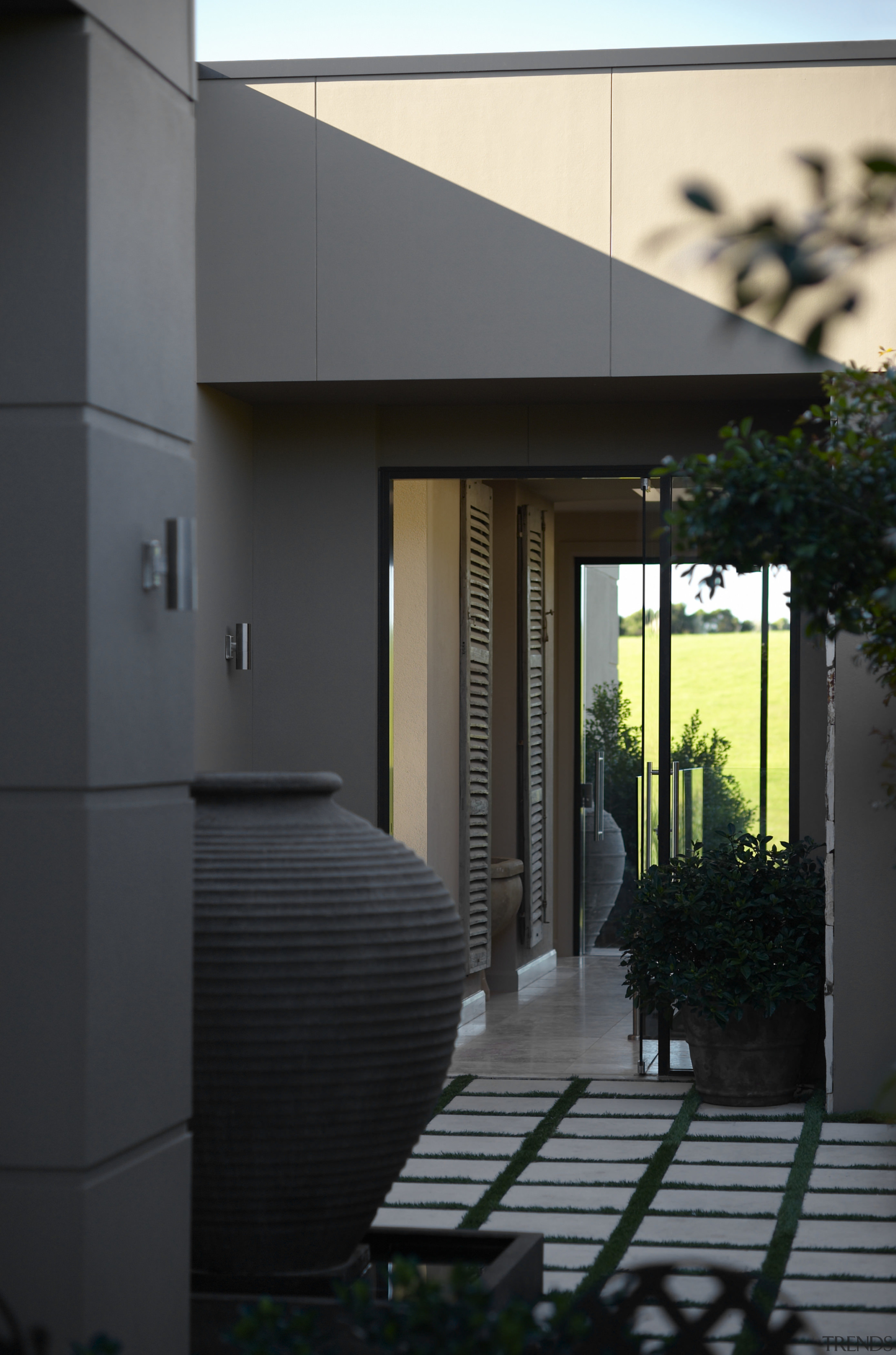 Australian interior project by owner and designer Garth architecture, building, condominium, facade, glass, home, house, real estate, residential area, window, black