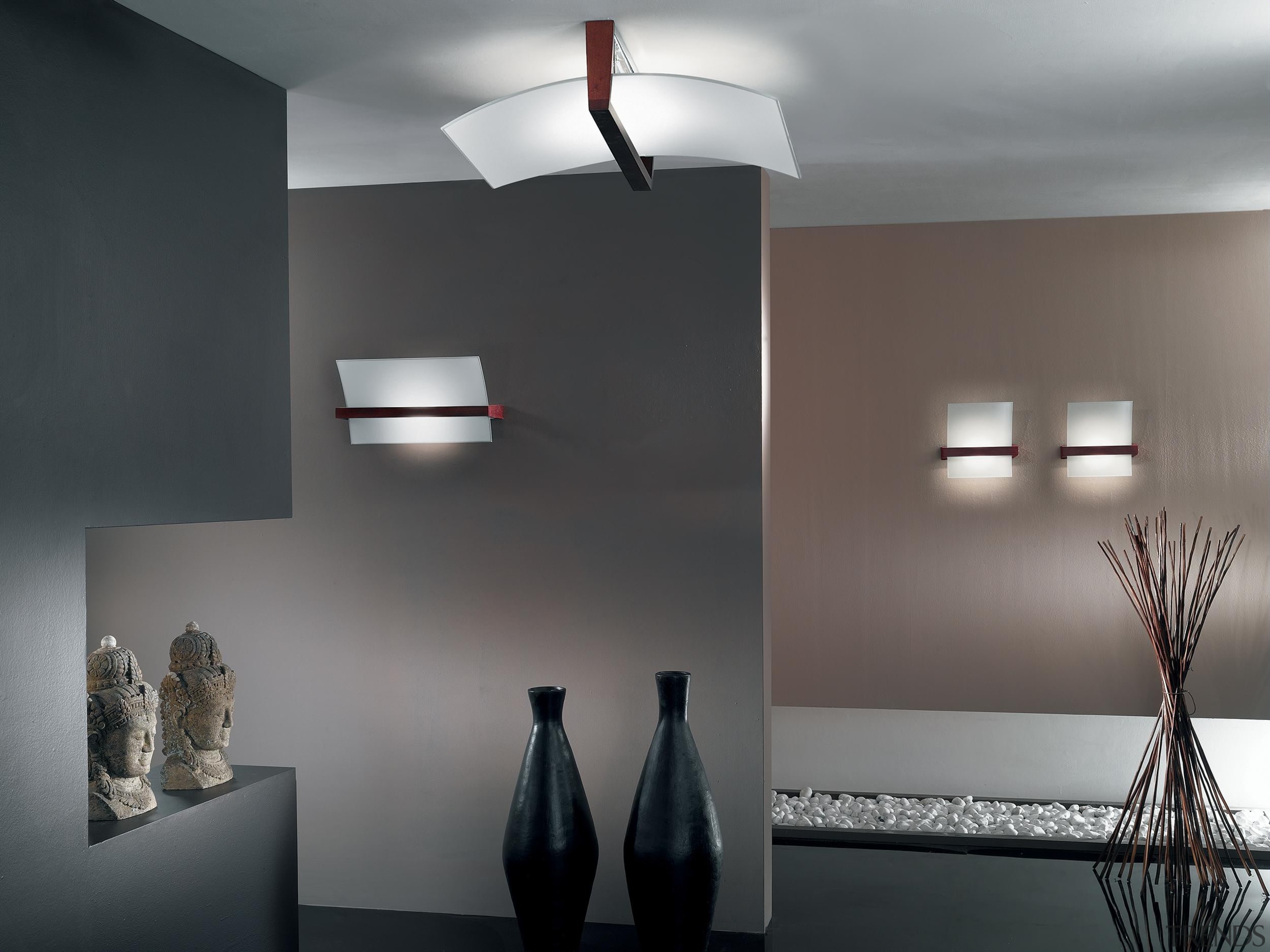 Wall Lights - Wall Lights - ceiling | ceiling, interior design, lamp, light, light fixture, lighting, lighting accessory, product design, gray, black